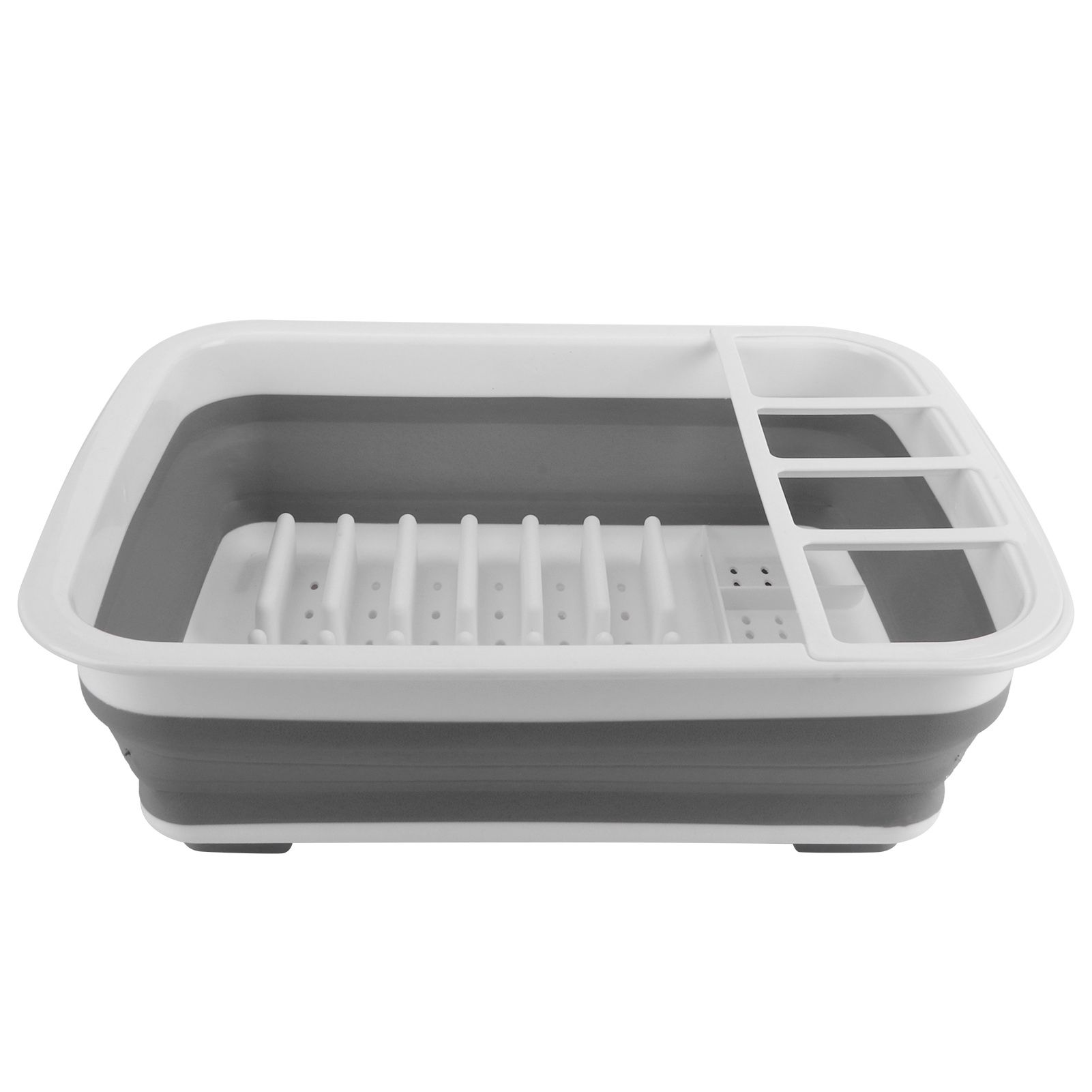 Foldable Drain Basket Drying Dish Storage Rack Dish Drainer for Kitchen view 2
