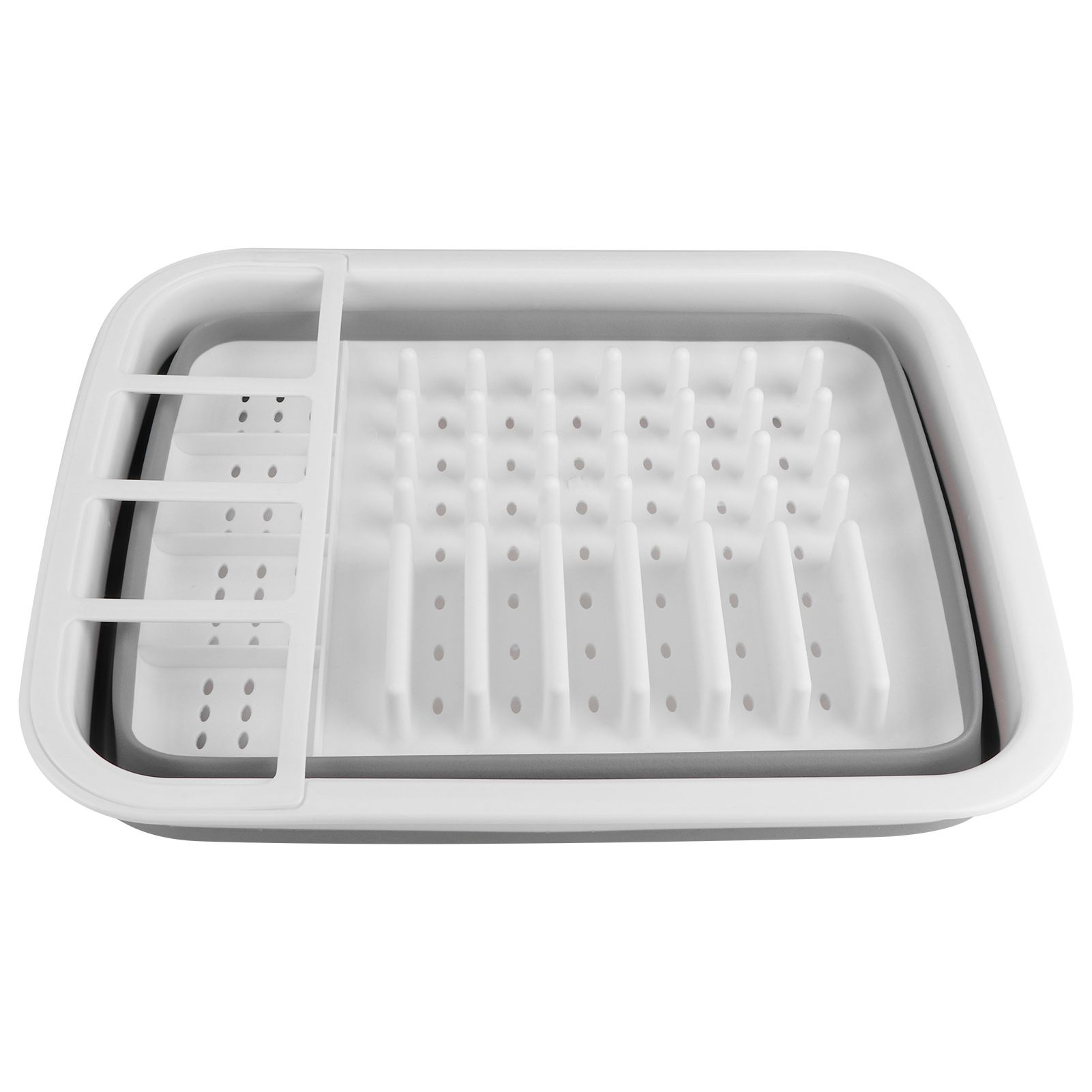 Foldable Drain Basket Drying Dish Storage Rack Dish Drainer for Kitchen view 5