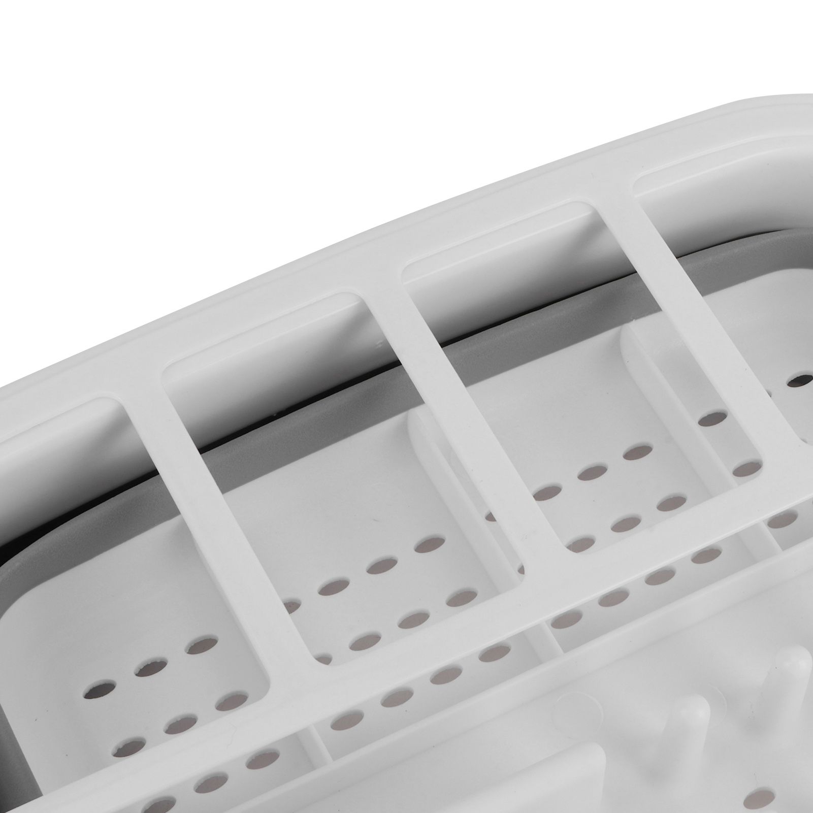 Foldable Drain Basket Drying Dish Storage Rack Dish Drainer for Kitchen view 12