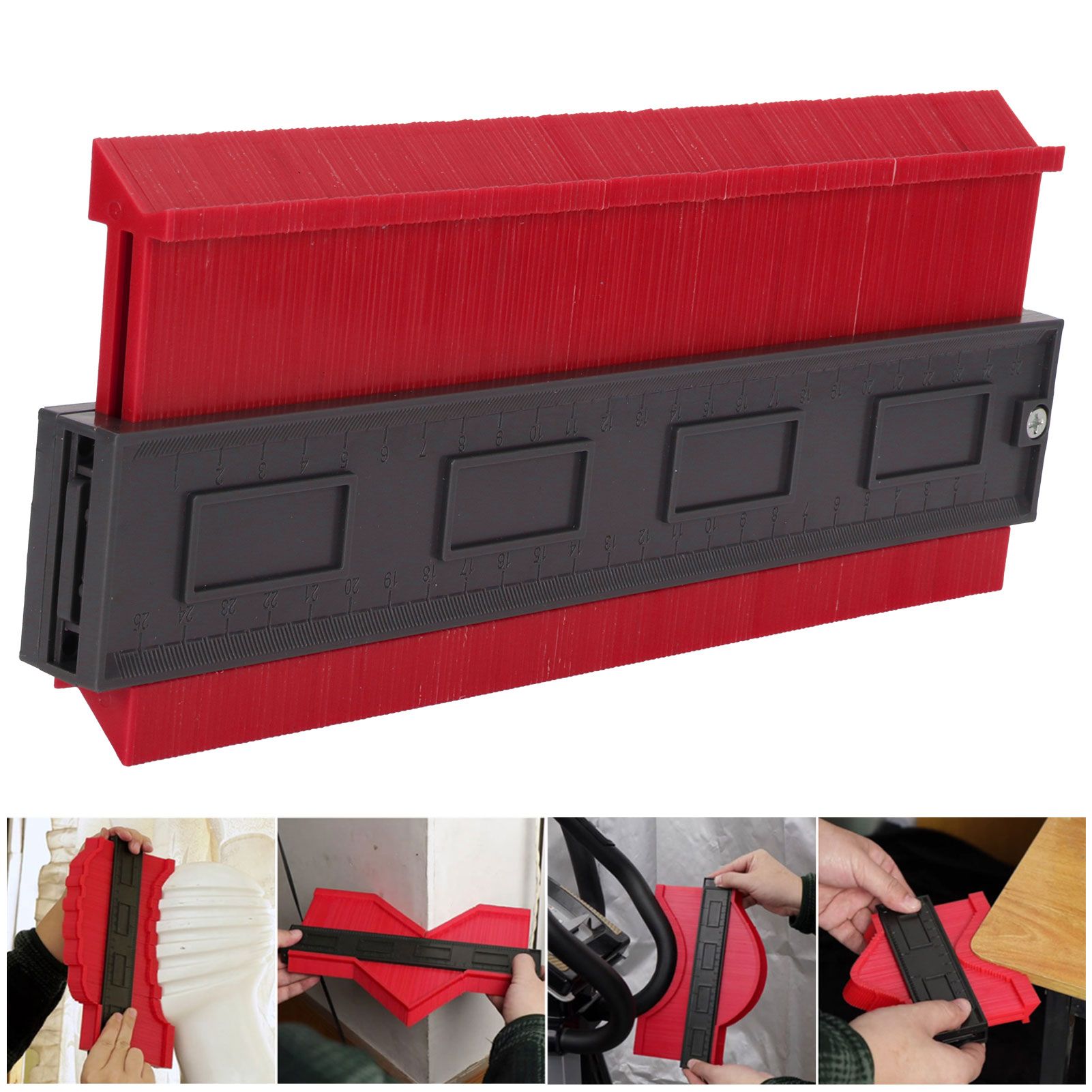 Contour Ruler Duplicator with Lock Irregular Outline Measuring Tool Carpentry view 10