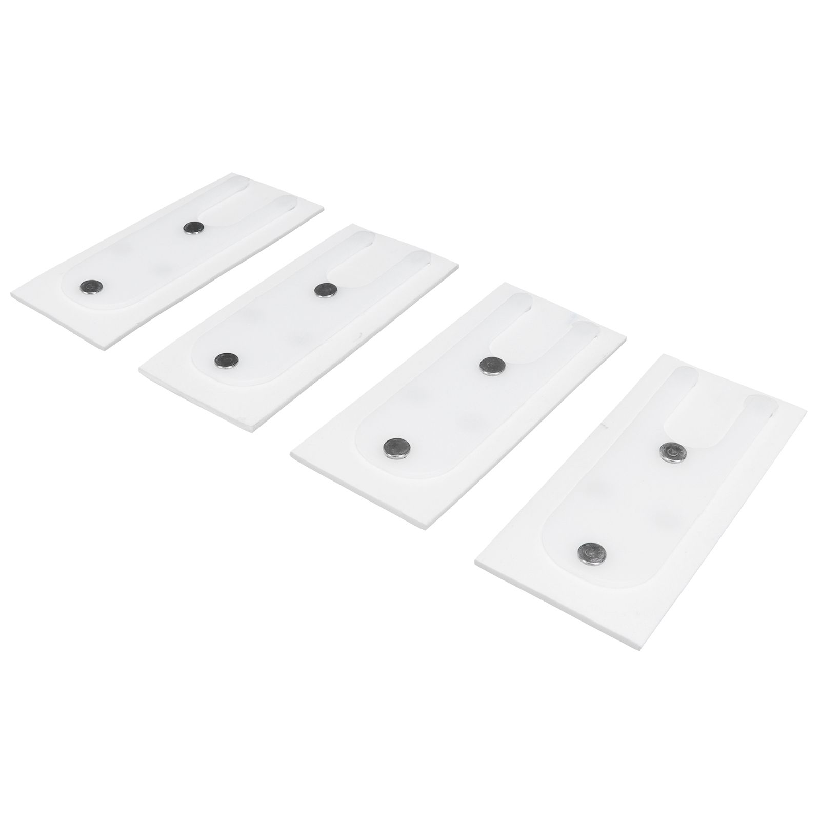 4Pcs SelfAdhesive Aluminum Alloy Wind Block Sliding Window Windshield and