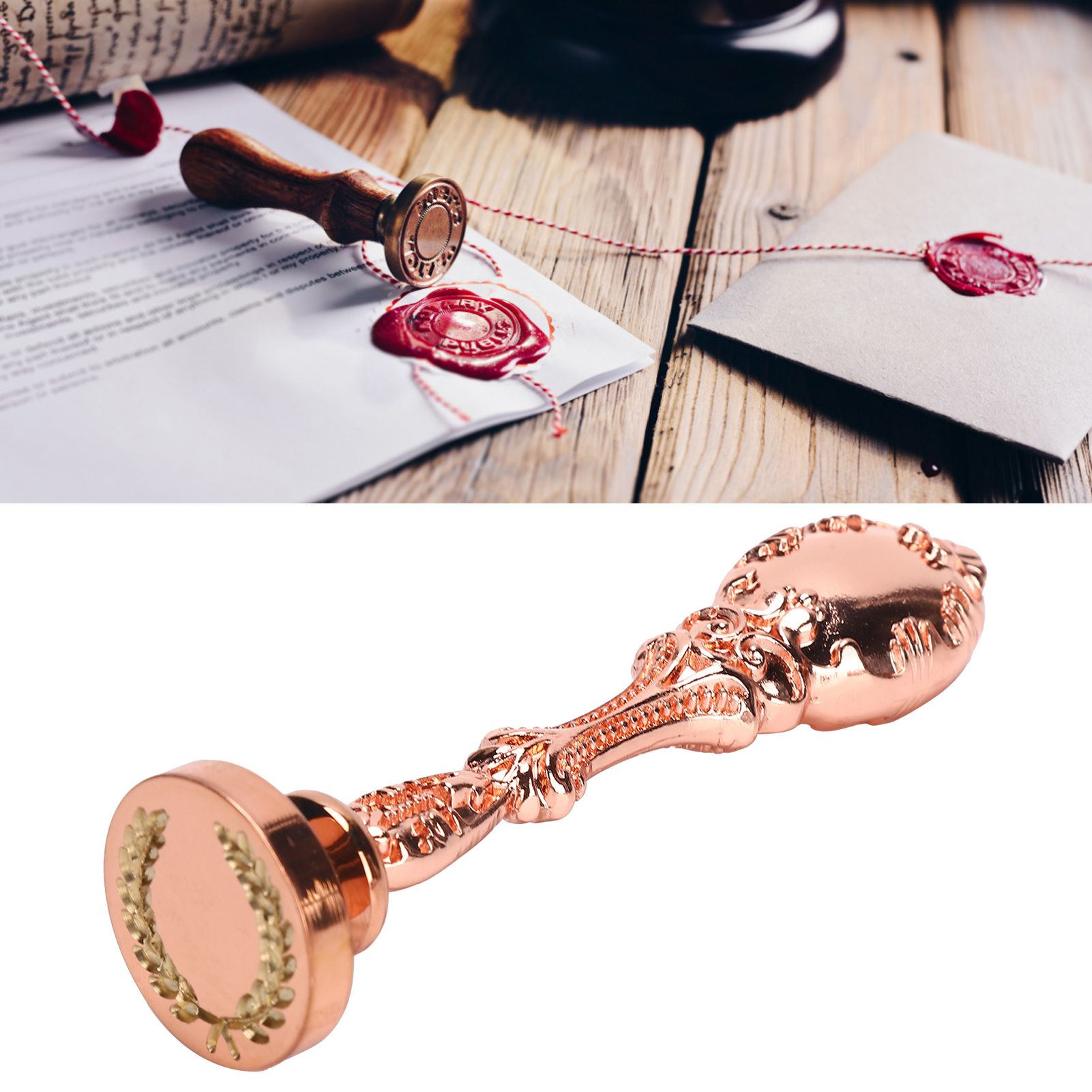 Wax Seal Metal Handle Retro Wax Stamp Handle for Envelope Decoration Sealing view 11