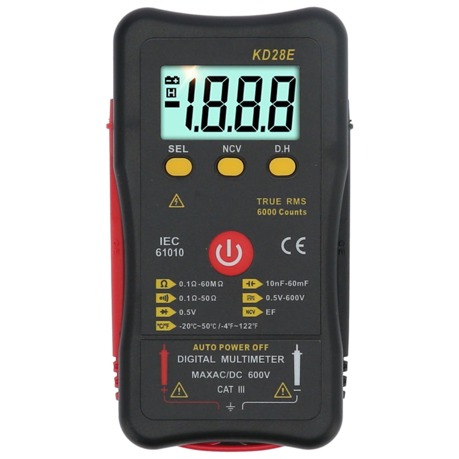 Multifunction Digital Multimeter DataRetention NonContact Type True RMS view 2