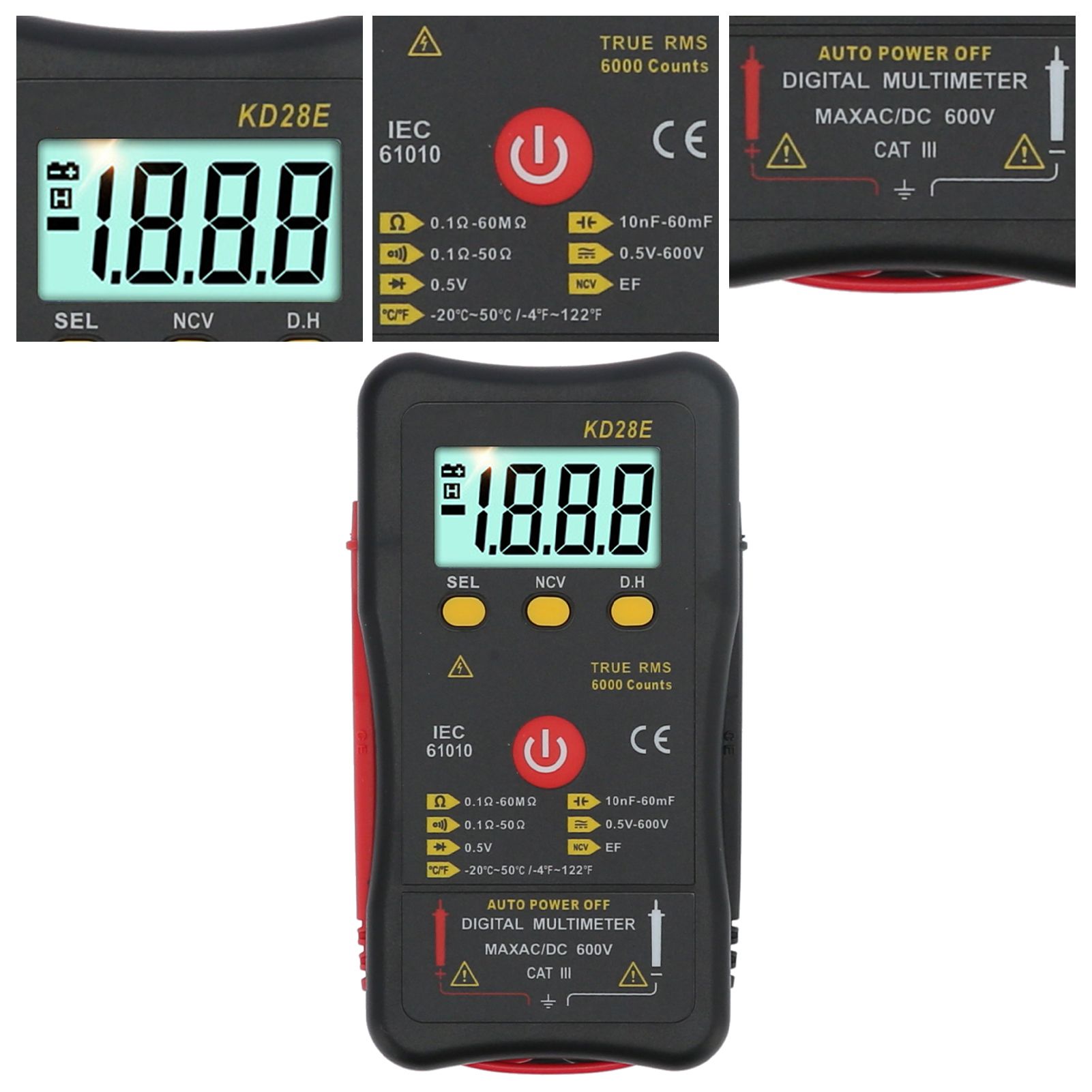 Multifunction Digital Multimeter DataRetention NonContact Type True RMS view 11