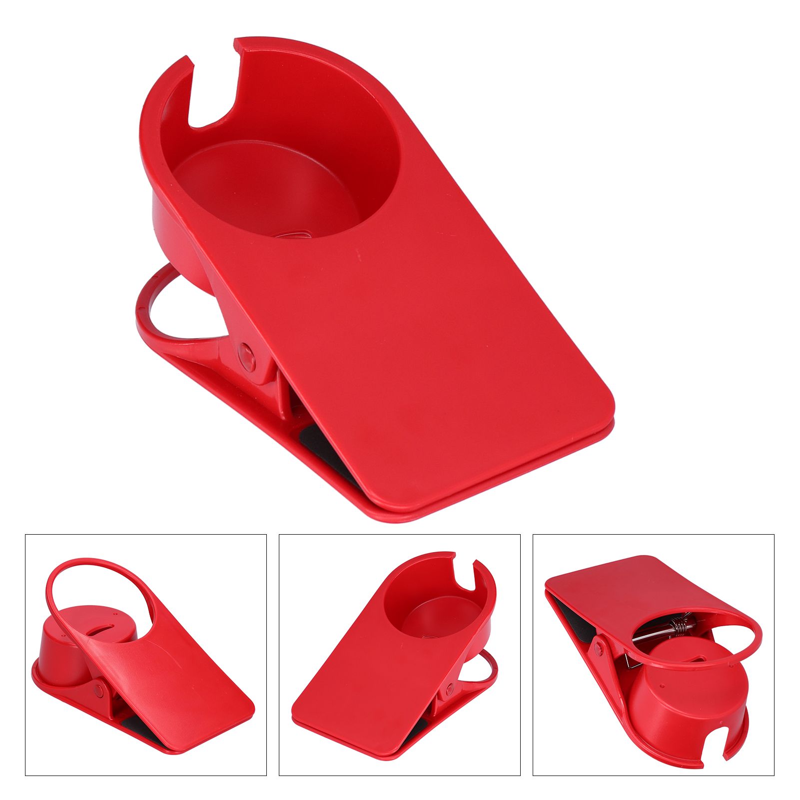 Drinking Cup Holder Stand Clamp Large Plastic Desk Side Clip for Computer Game