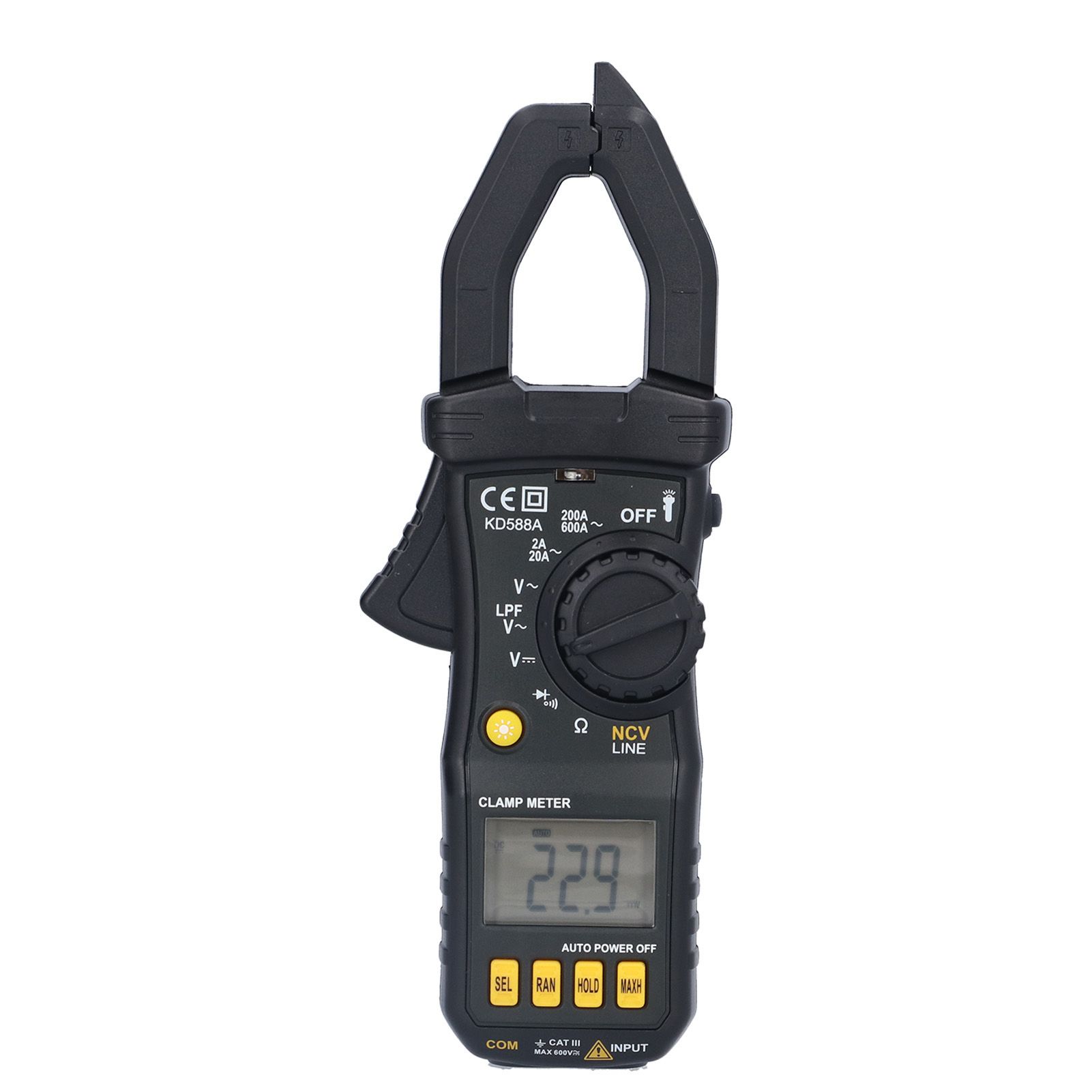 Multi Function Clamp Meter Portable Compact Data Reading Lock Non Contact Type view 3