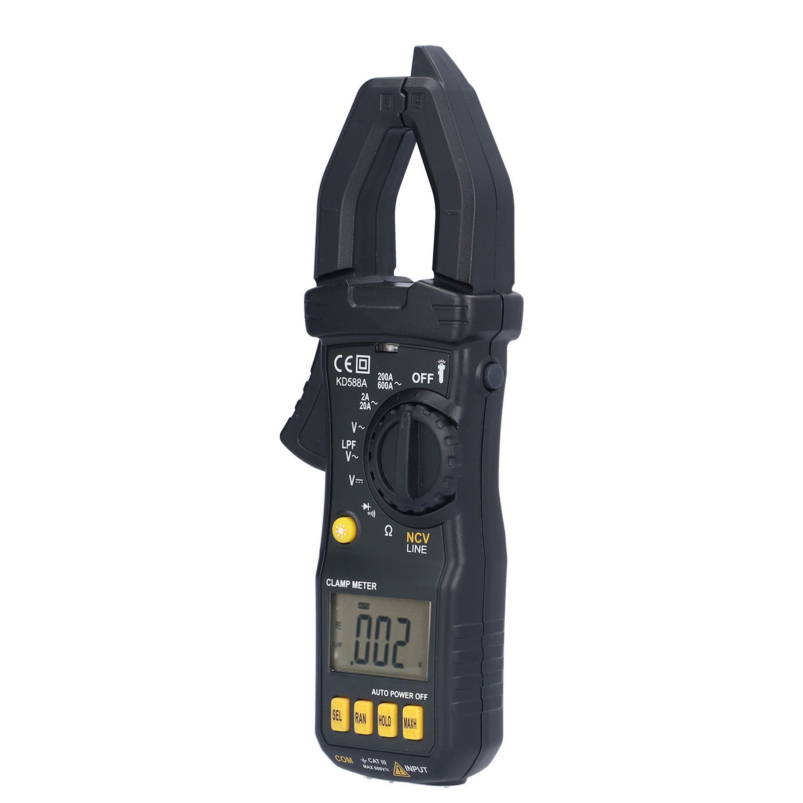 Multi Function Clamp Meter Portable Compact Data Reading Lock Non Contact Type view 4