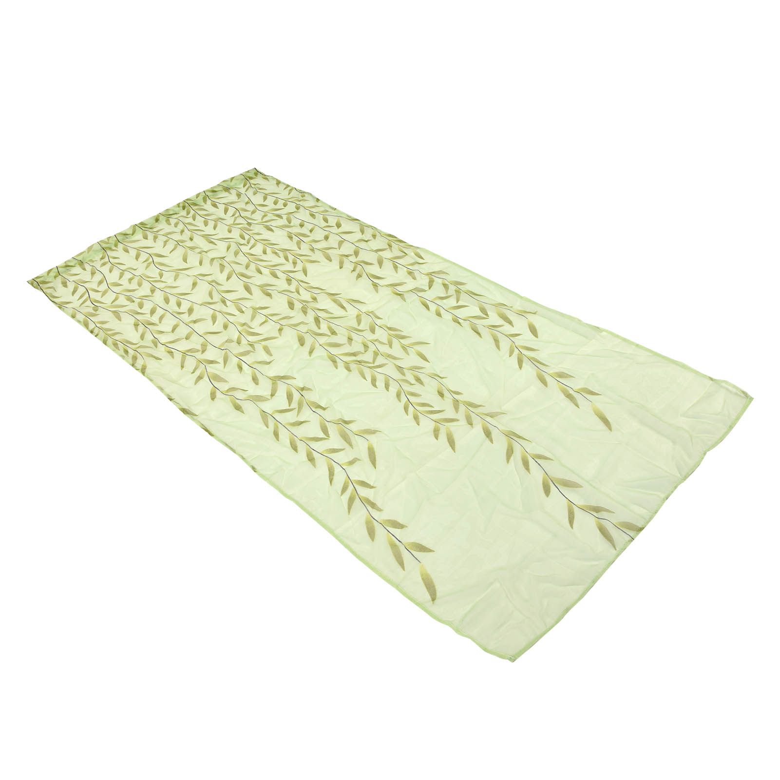 Voile Window Curtain Simple Leaves Printing Pattern Window Curtain for Family view 4