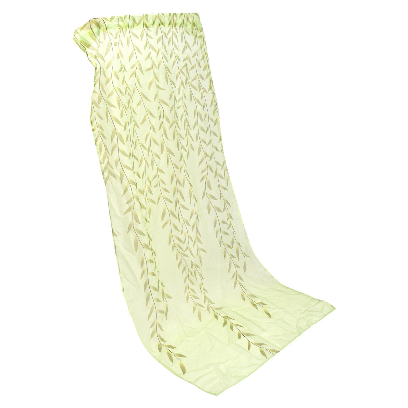 Voile Window Curtain Simple Leaves Printing Pattern Window Curtain for Family view 8