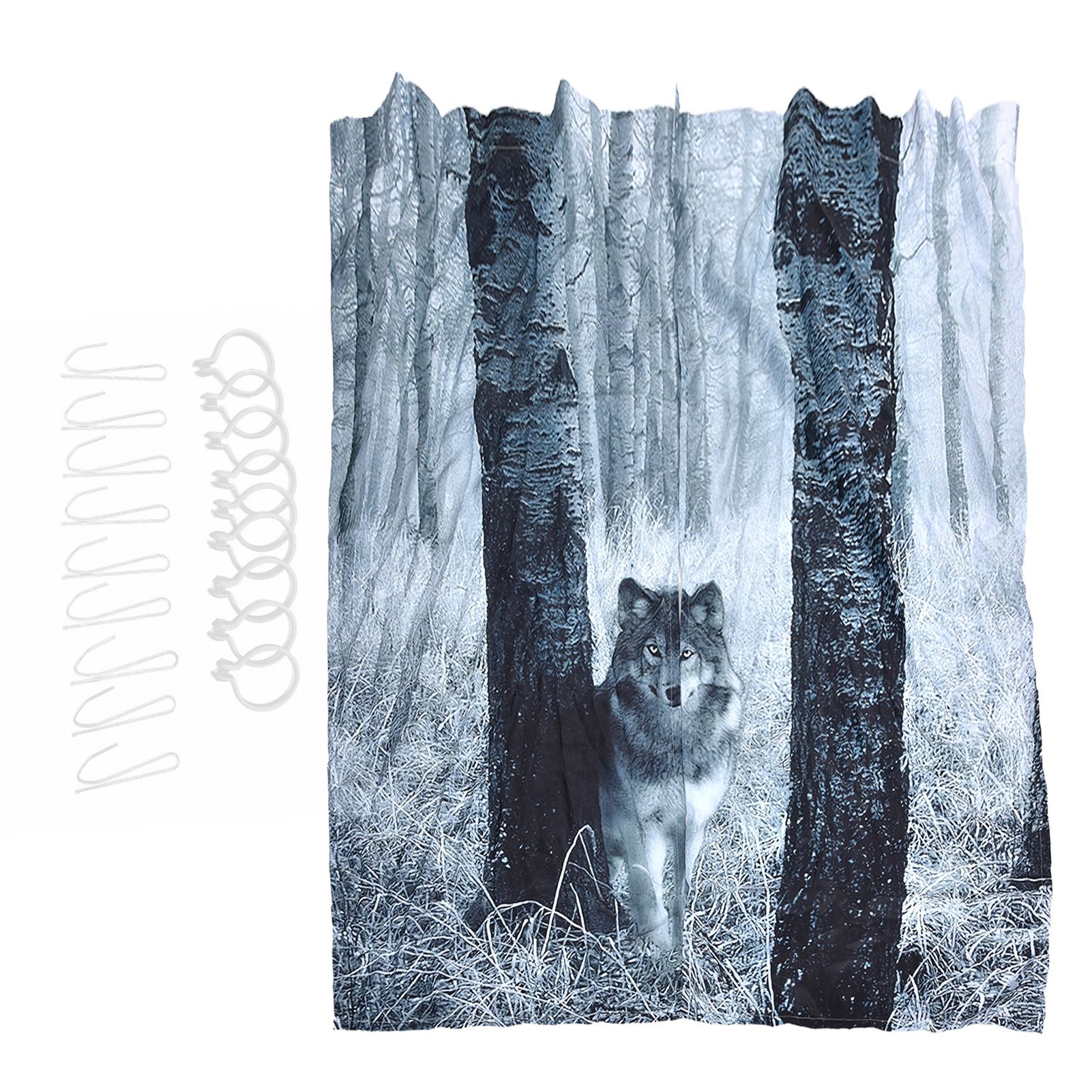 2Pcs Blackout Curtain Soft Dirt Resistant Shade Curtain Window Drapes for view 2