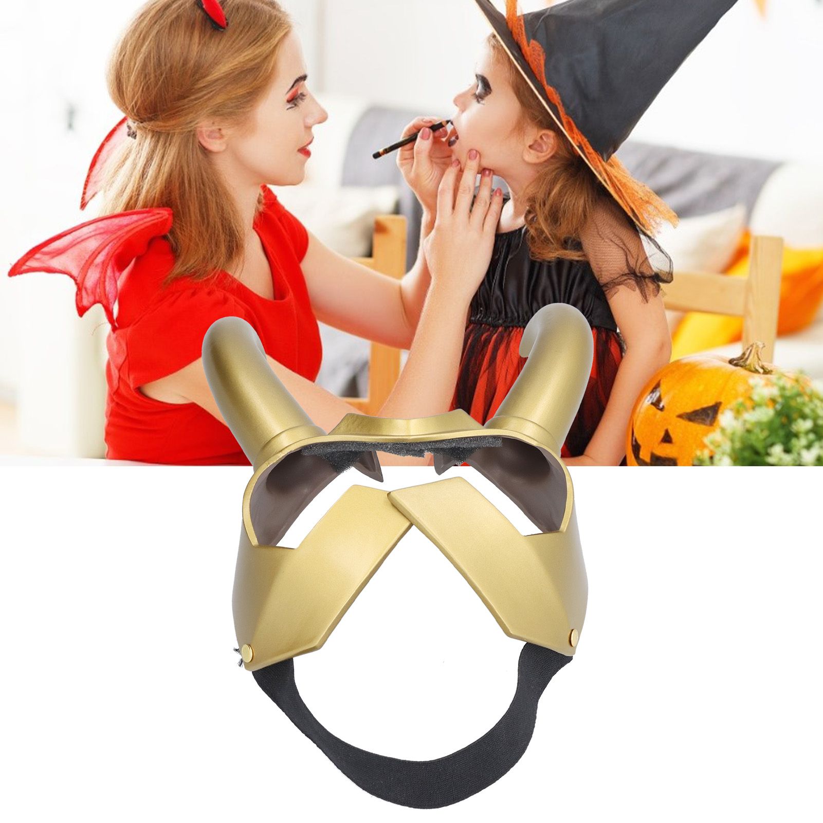 Cosplay Horn Headwear Headband Helmet Halloween Party PVC Costume Prop Gifts view 12