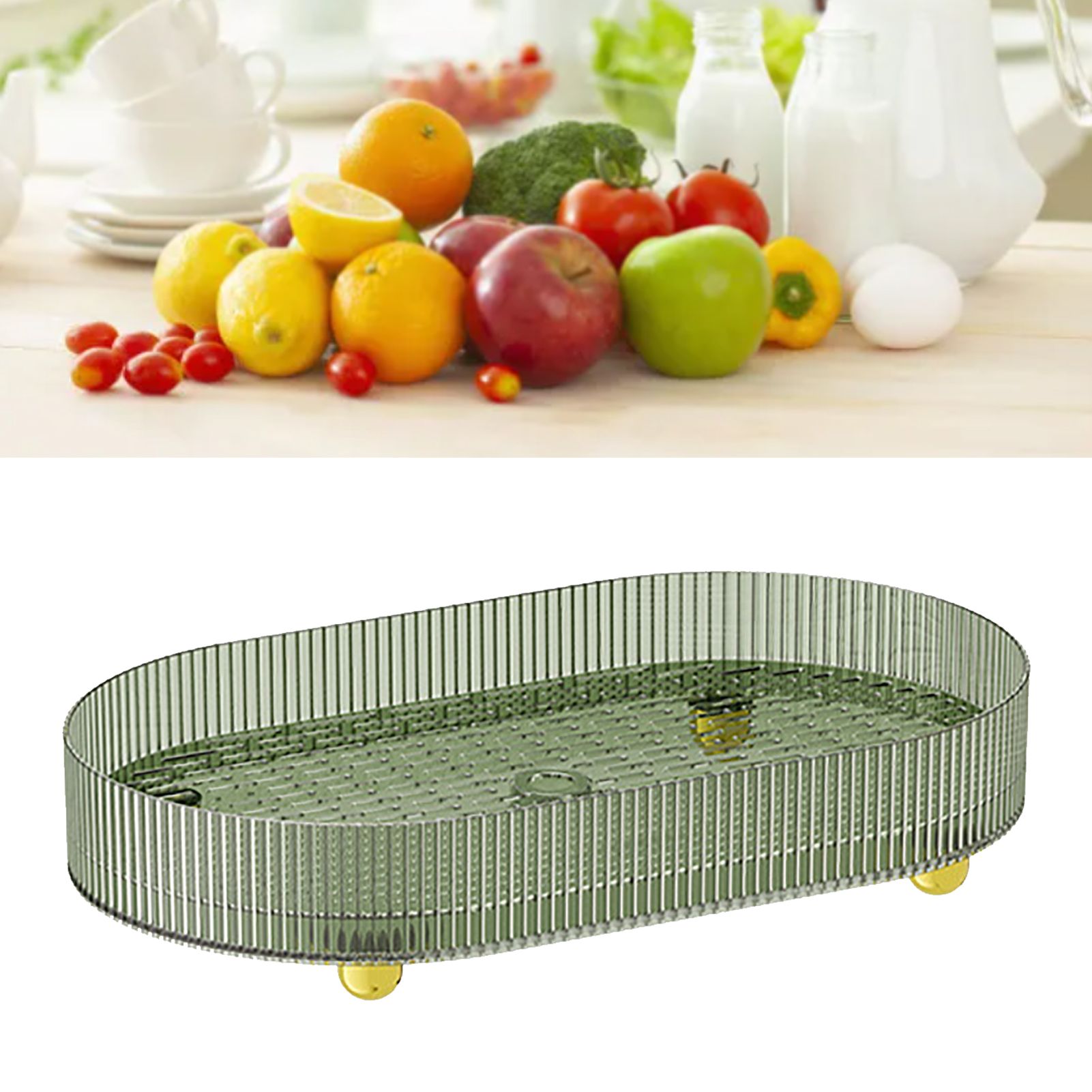 Double Layer Drain Board Multi Functional Drying Rack Anti Slip Foot view 8