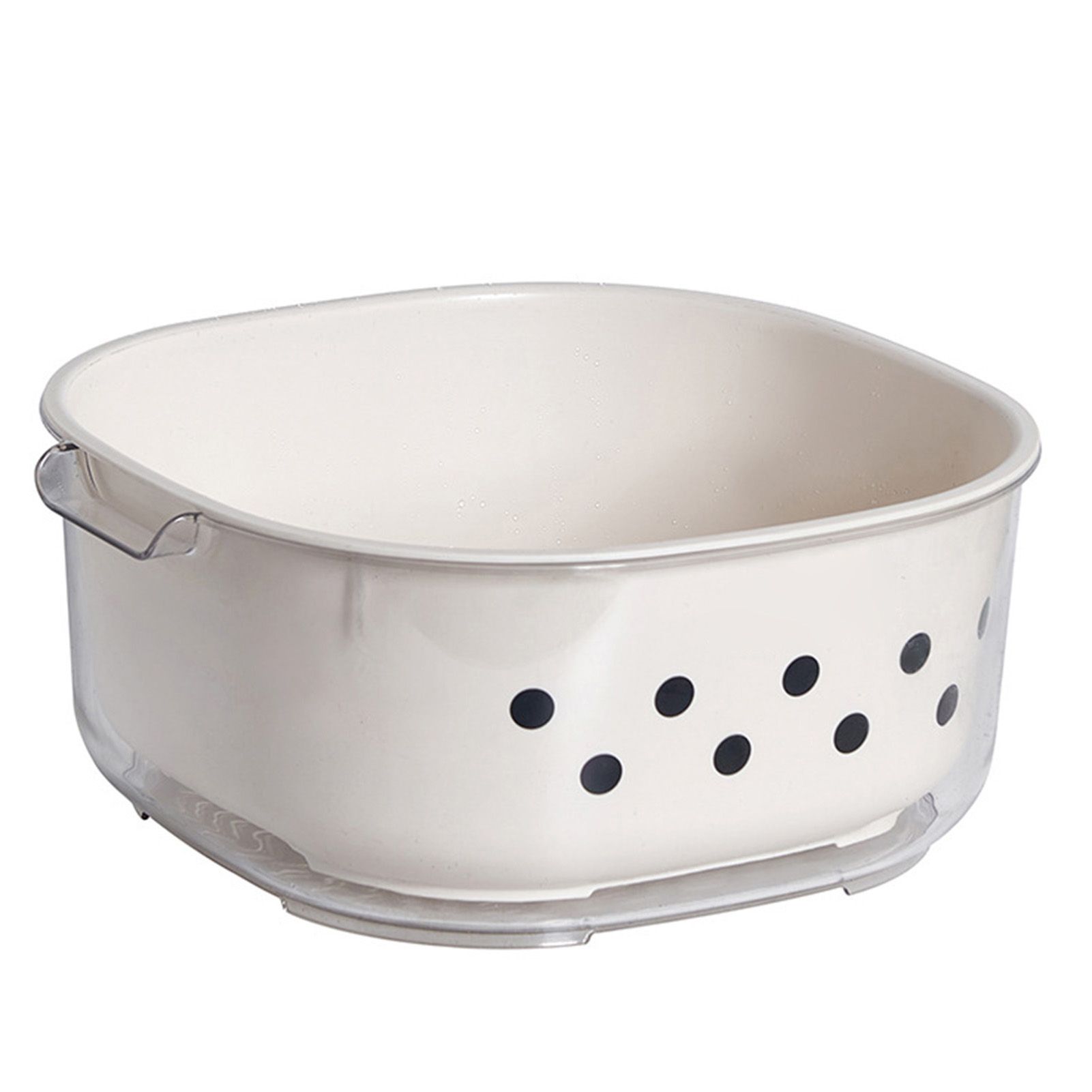 Kitchen Colanders Bowl Set Large Capacity Multipurpose Double Layer Fruit