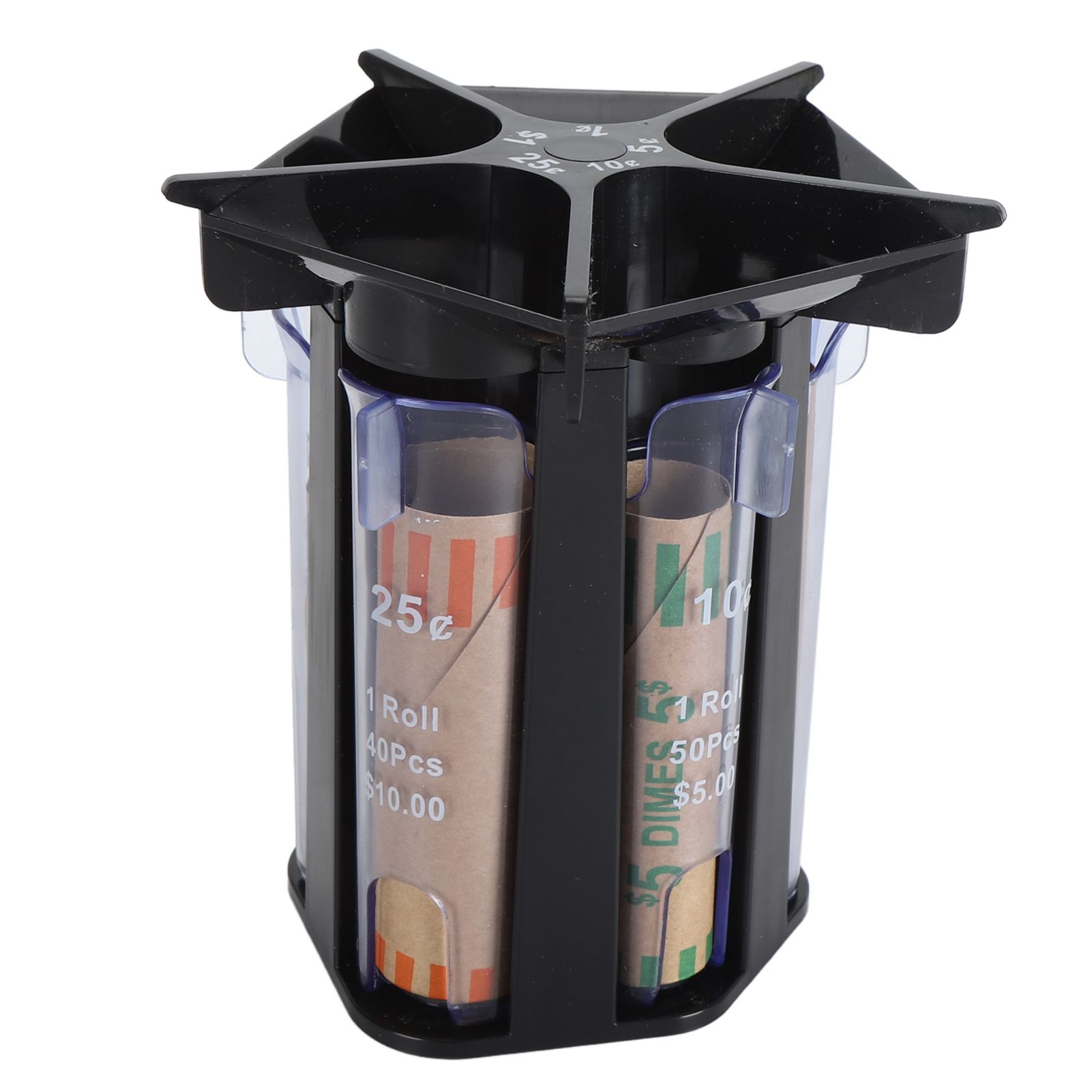 Coin Counter Coin Sorter Tube ABS 5 in 1 Coin Organizer Change Counter Holder view 12