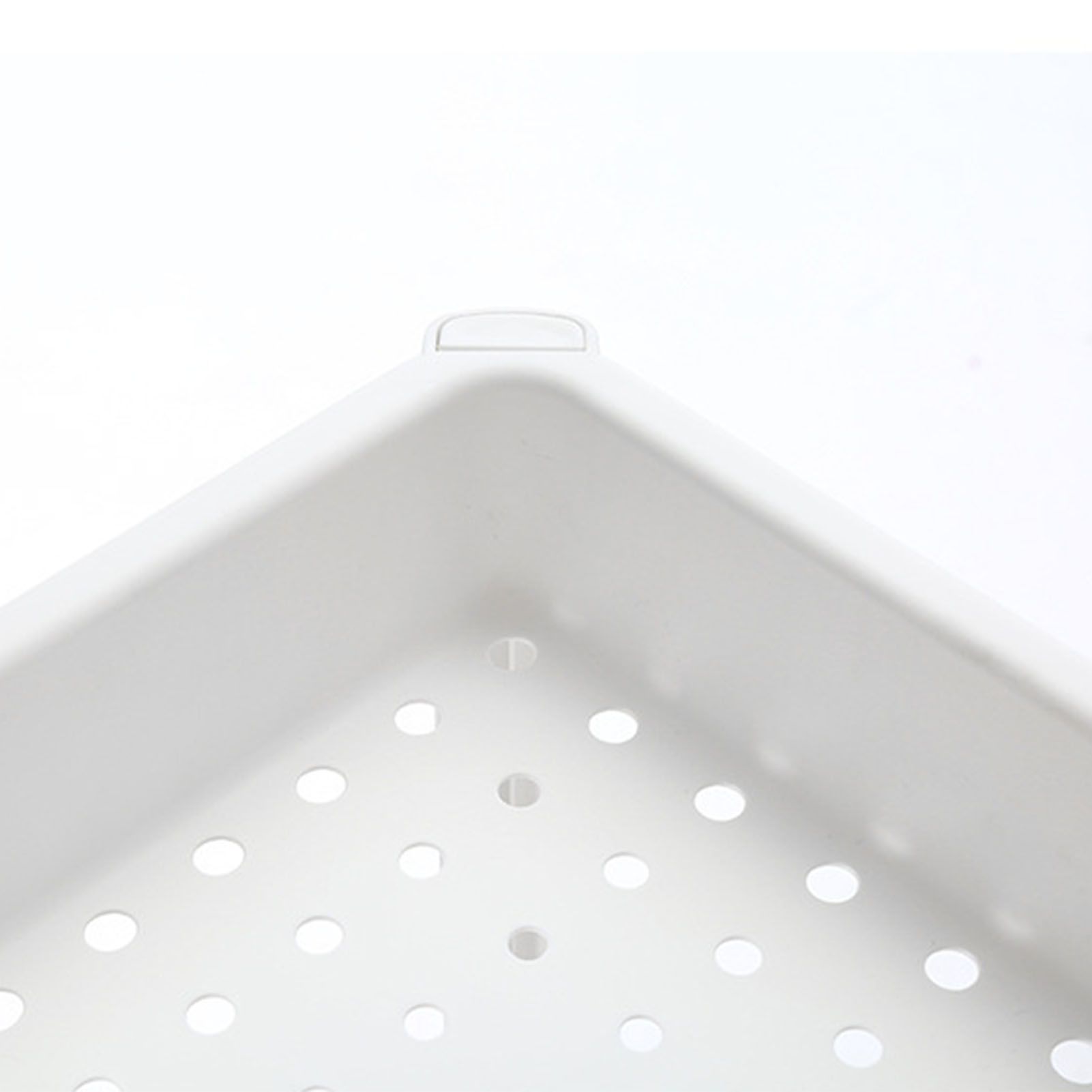 2 Tier Bathroom Floor Storage Shelf with Drain Hole Multifunction Stable Space view 5