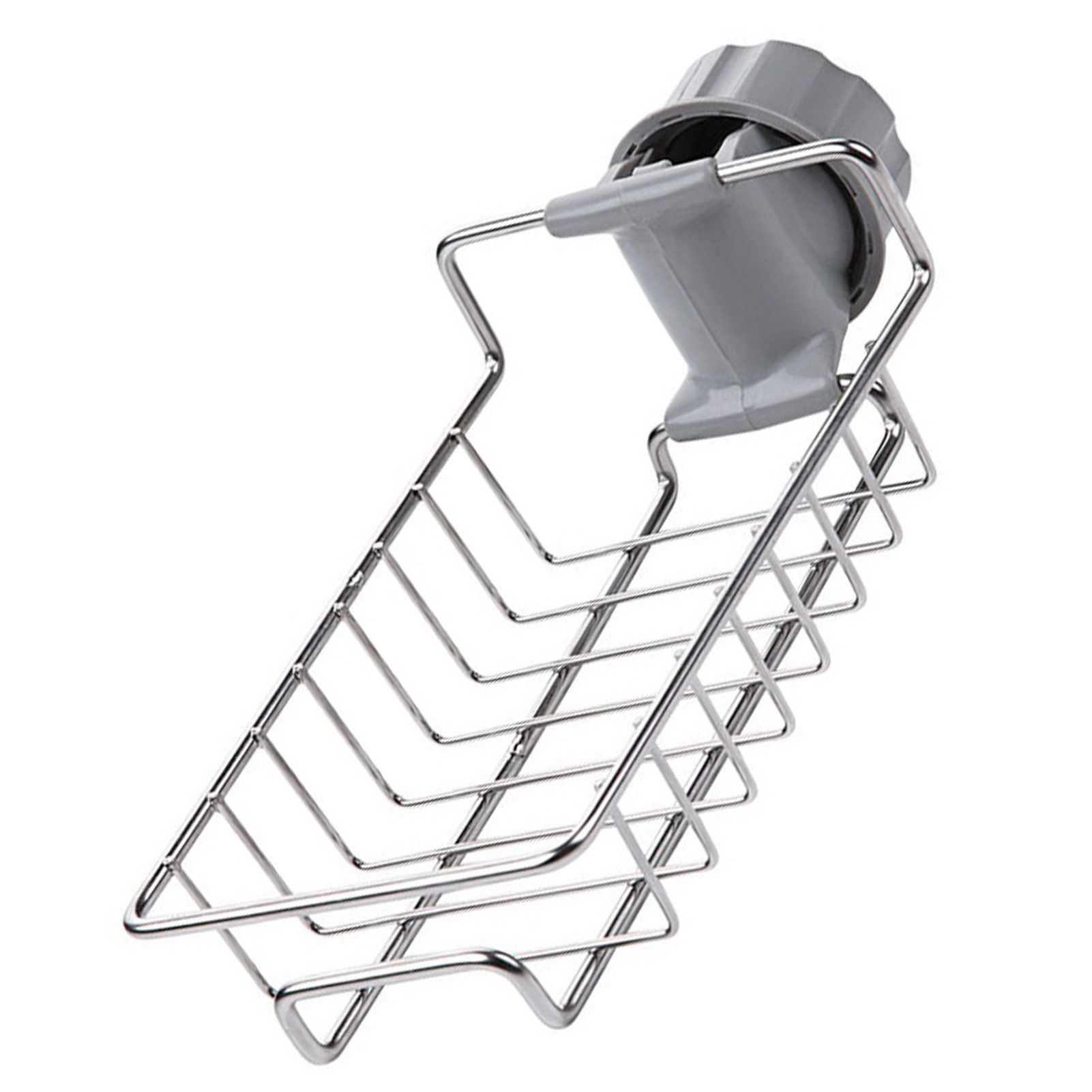 Kitchen Faucet Organizer Stainless Steel Rotatable Hanging Faucet Drain Rack