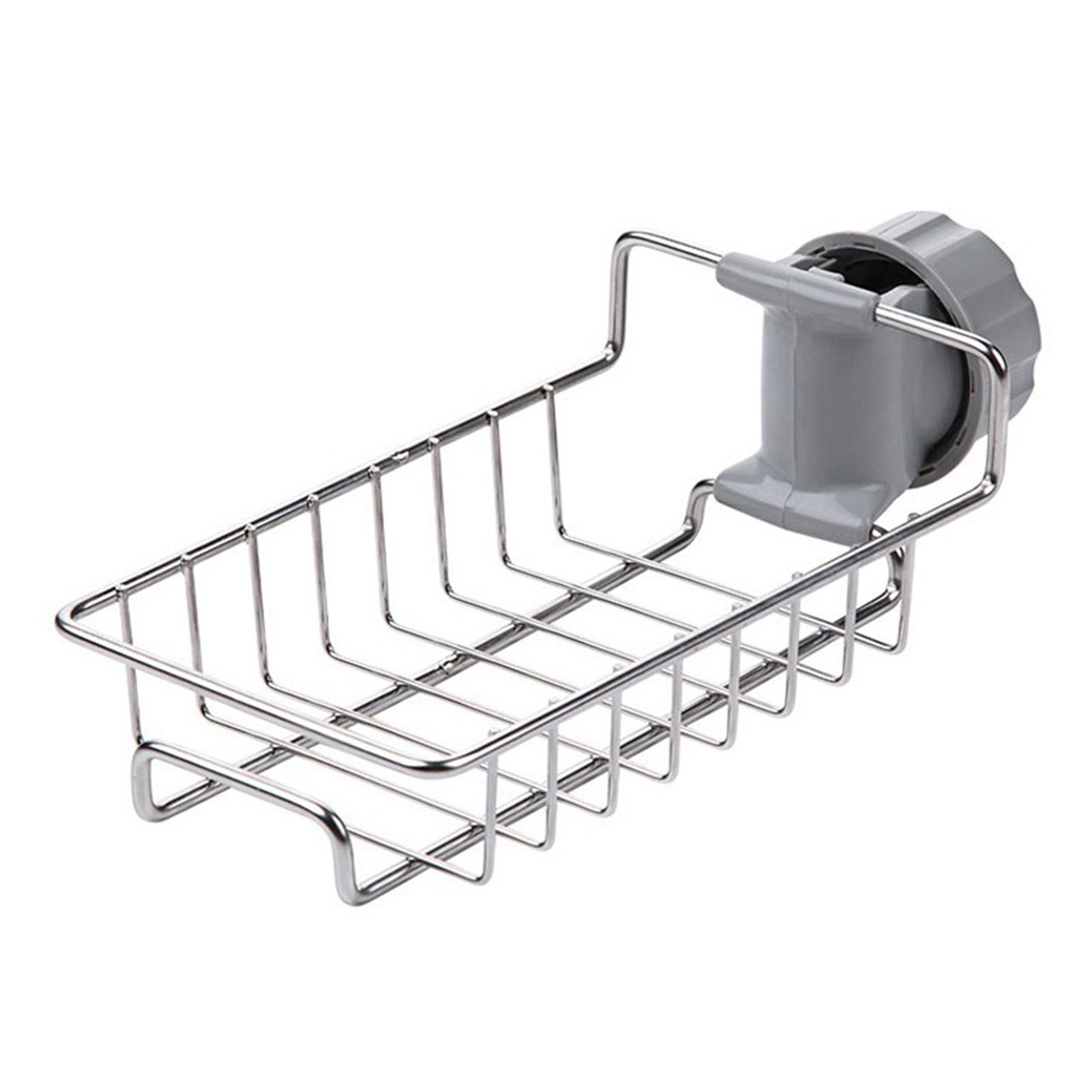 Kitchen Faucet Organizer Stainless Steel Rotatable Hanging Faucet Drain Rack view 3