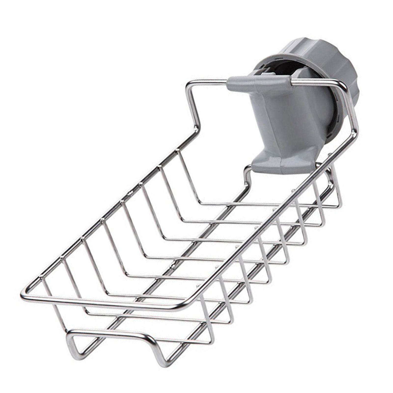 Kitchen Faucet Organizer Stainless Steel Rotatable Hanging Faucet Drain Rack view 4