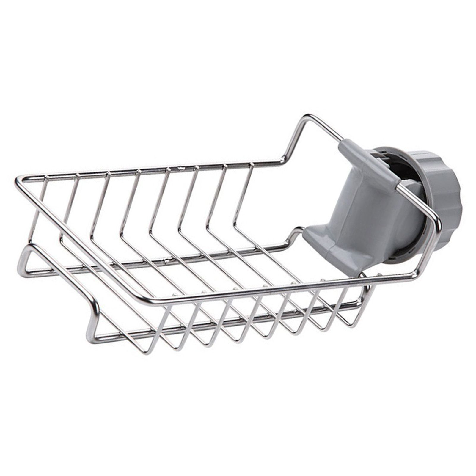 Kitchen Faucet Organizer Stainless Steel Rotatable Hanging Faucet Drain Rack view 6