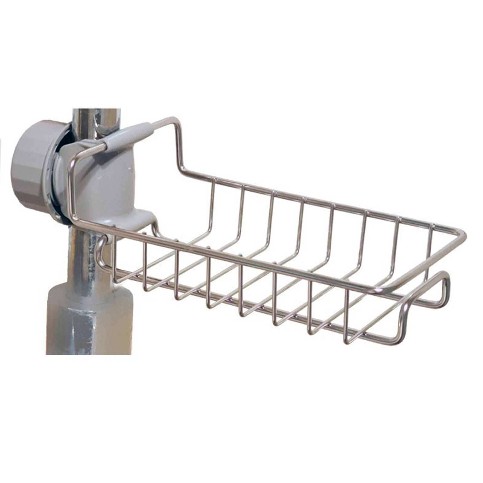 Kitchen Faucet Organizer Stainless Steel Rotatable Hanging Faucet Drain Rack view 7