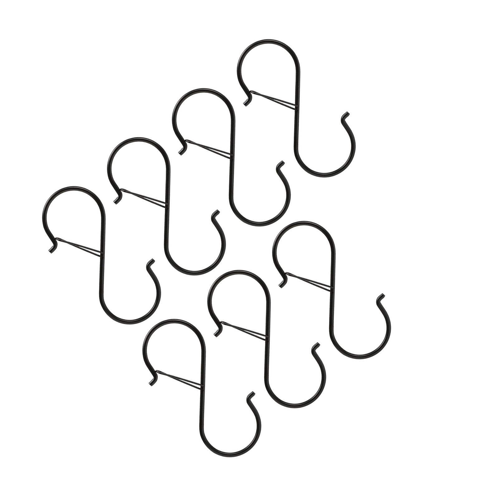S Hooks Metal Hangers for Hanging Kitchenware Pots Pans Clothes 7pcs view 3