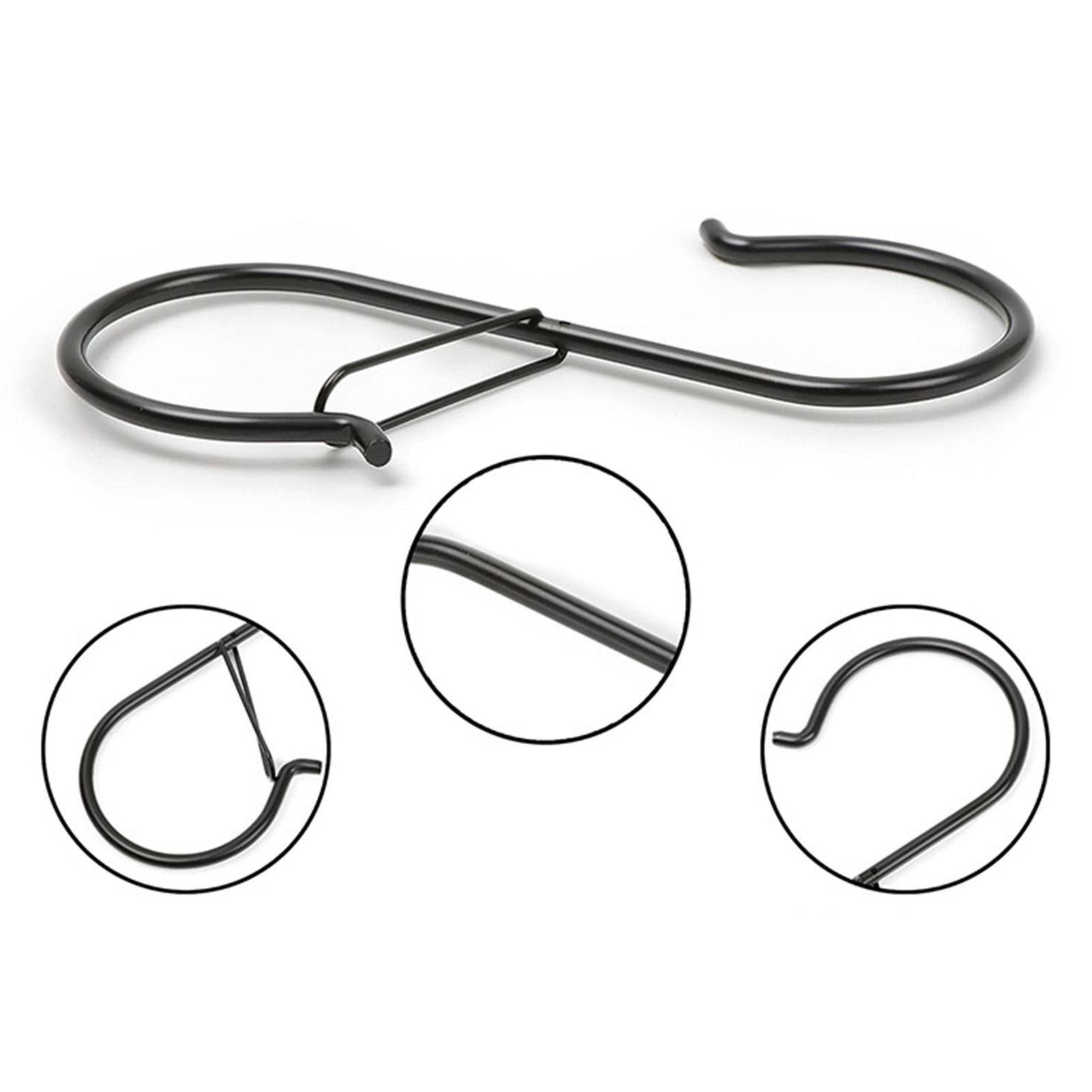 S Hooks Metal Hangers for Hanging Kitchenware Pots Pans Clothes 7pcs view 5