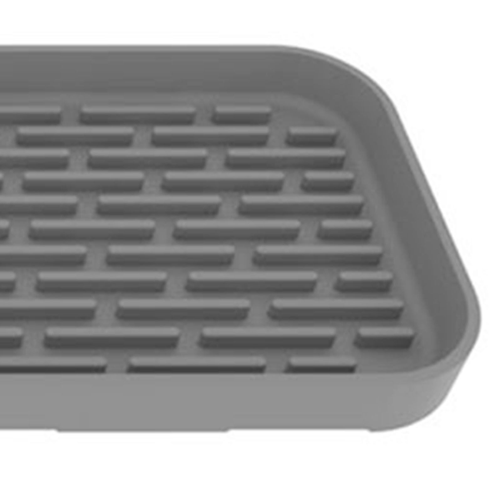 Dish Drying Mat for Kitchen Counter Silicone Anti Slip Sink Drainer Mat for view 5