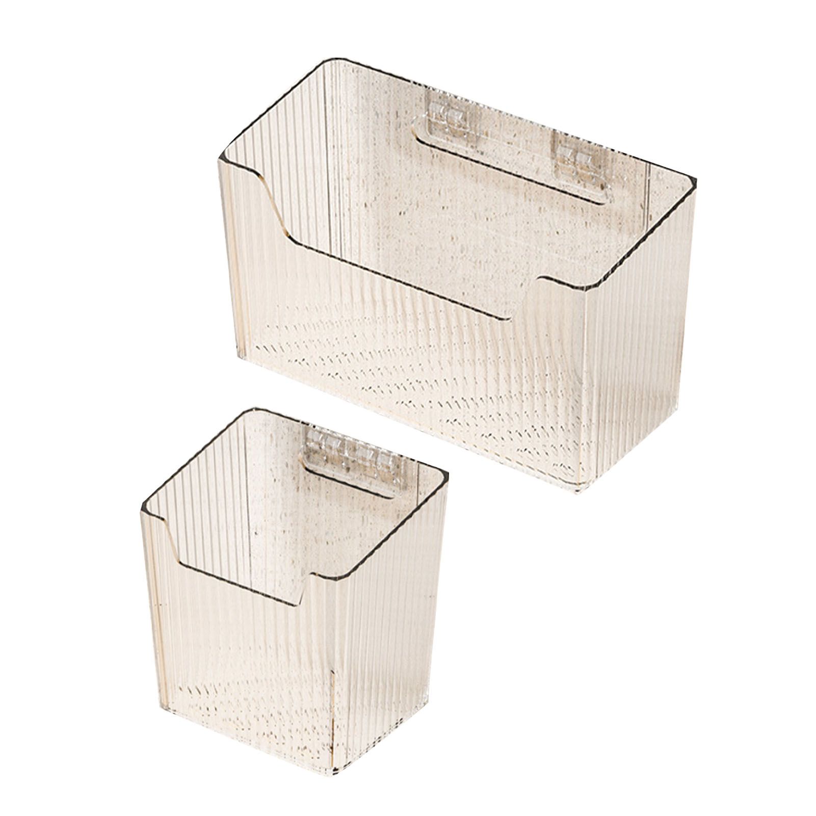Garlic Container Wall Mounted Transparent Multifunctional Spice Storage Basket view 3