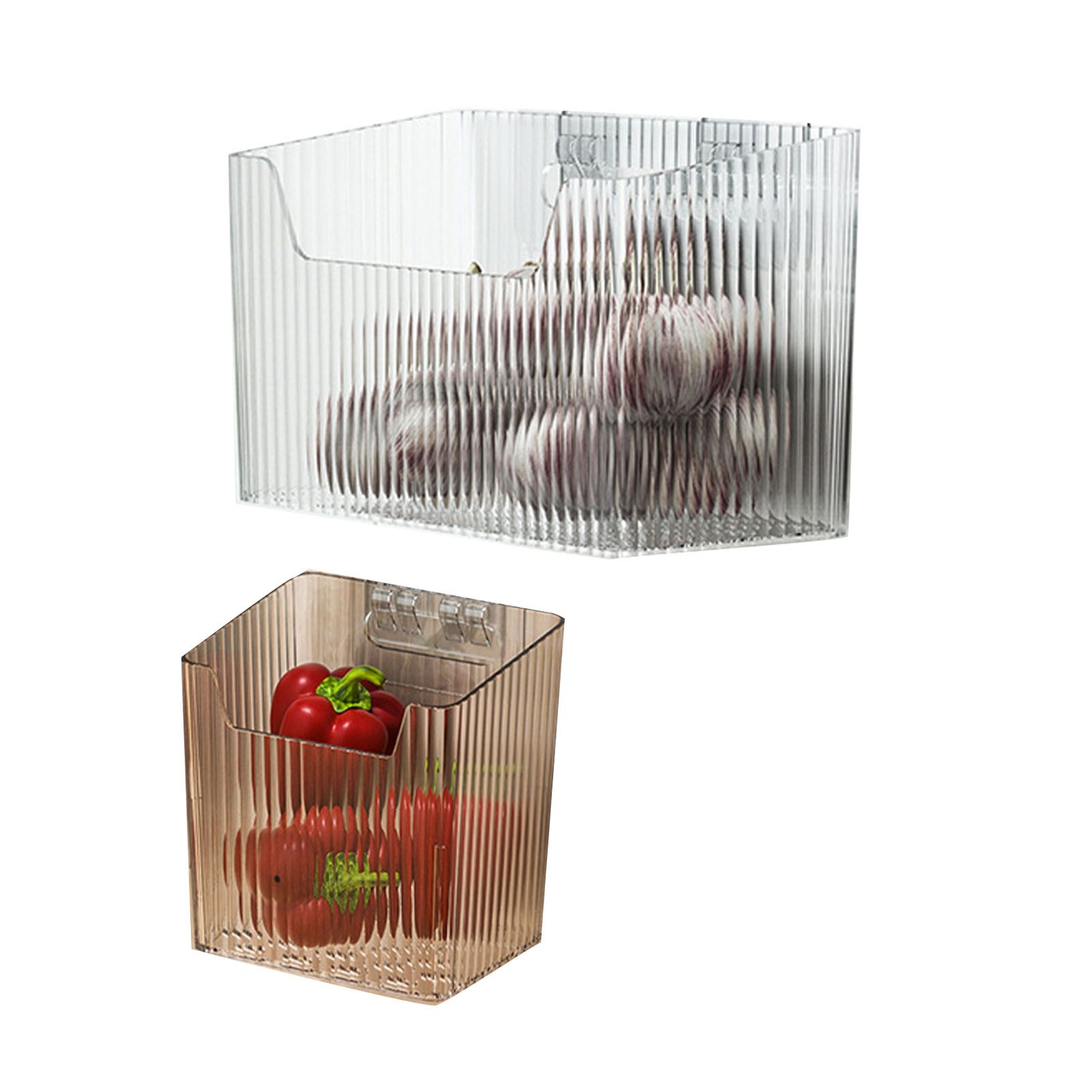 Garlic Container Wall Mounted Transparent Multifunctional Spice Storage Basket view 4