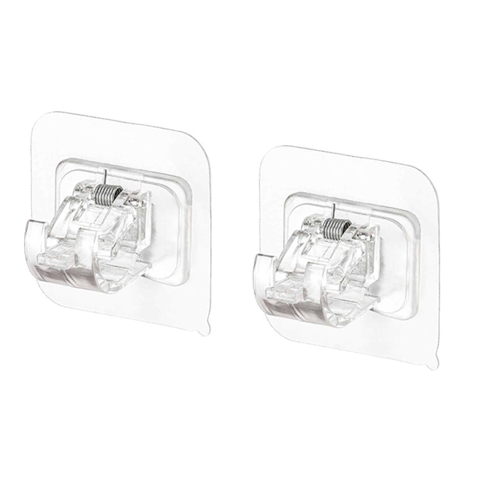 Self Adhesive Curtain Rod Holder Hook No Drill Curtain Rod Bracket for
