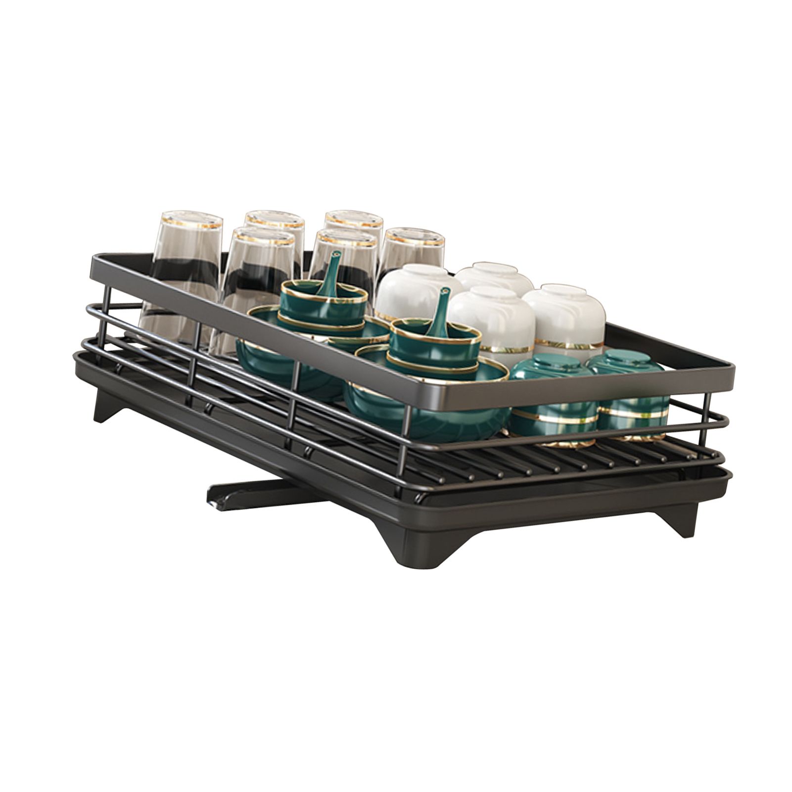 Kitchen Dish Rack Carbon Steel Kitchen Drying Rack Single Layer view 5