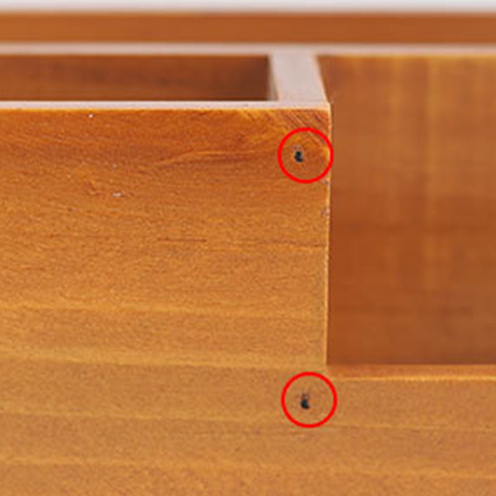 Wooden Remote Control Holder Multifunctional 3 Compartment Desktop Storage Box view 2