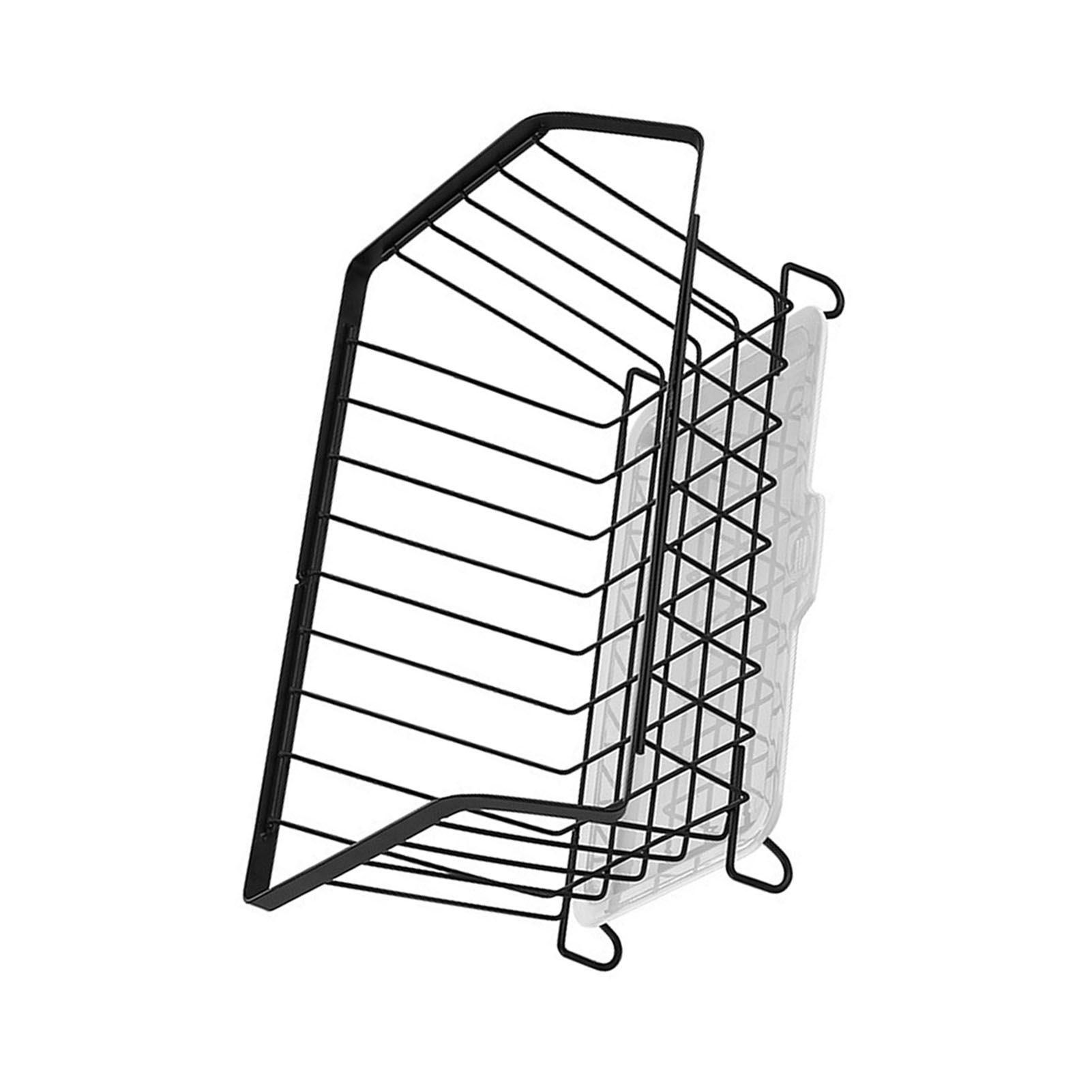 Kitchen Storage Basket Multifunctional Wall Mounted Punch Free Fruit and view 2