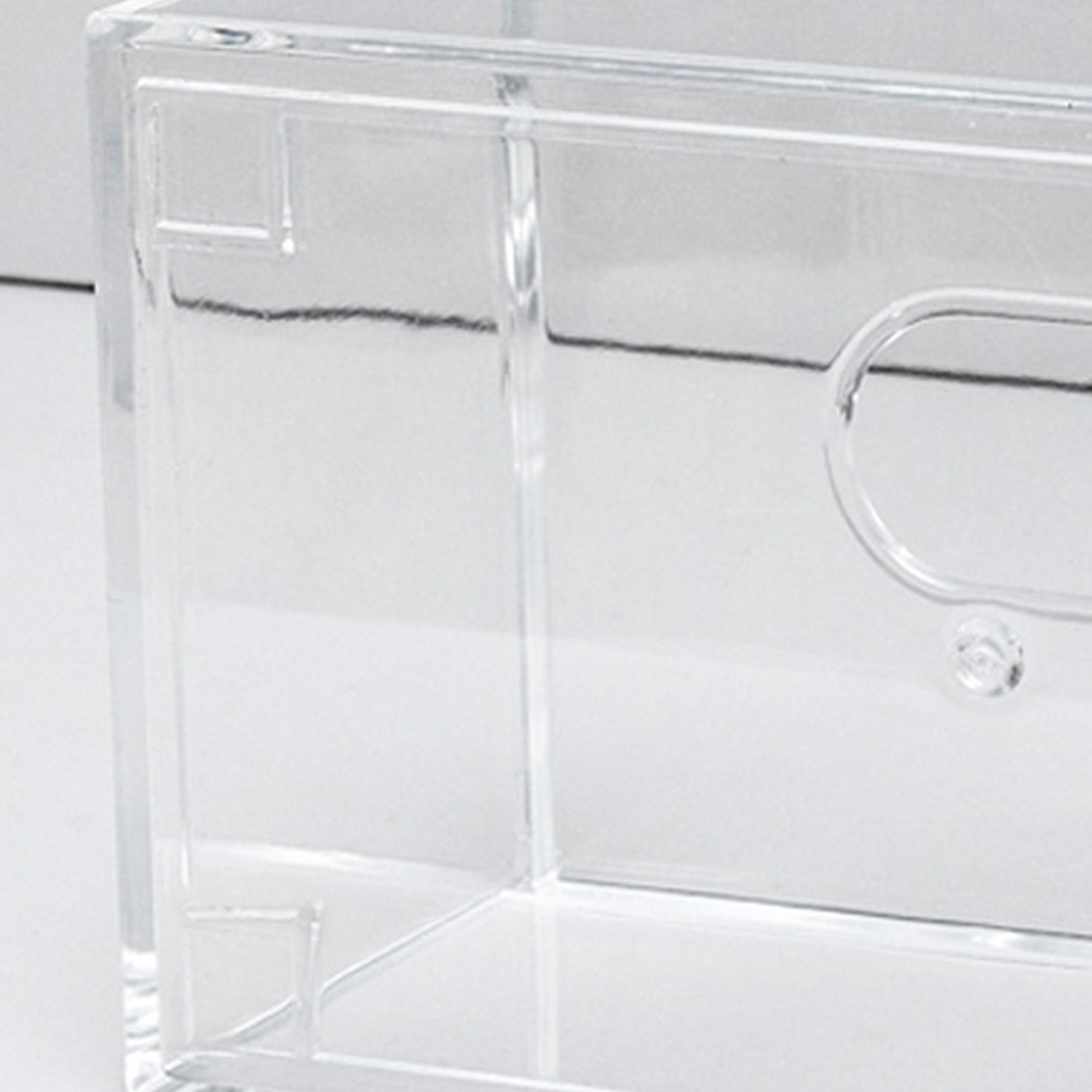Tissue Box Cover Transparent Rectangular Acrylic Napkin Box Holder for Living view 5