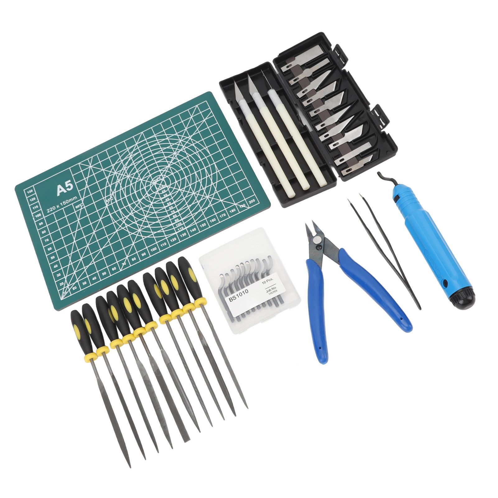 3D Print Tool Kit Includes Debur Tool Pliers Tweezers Cutting Board 3D view 11
