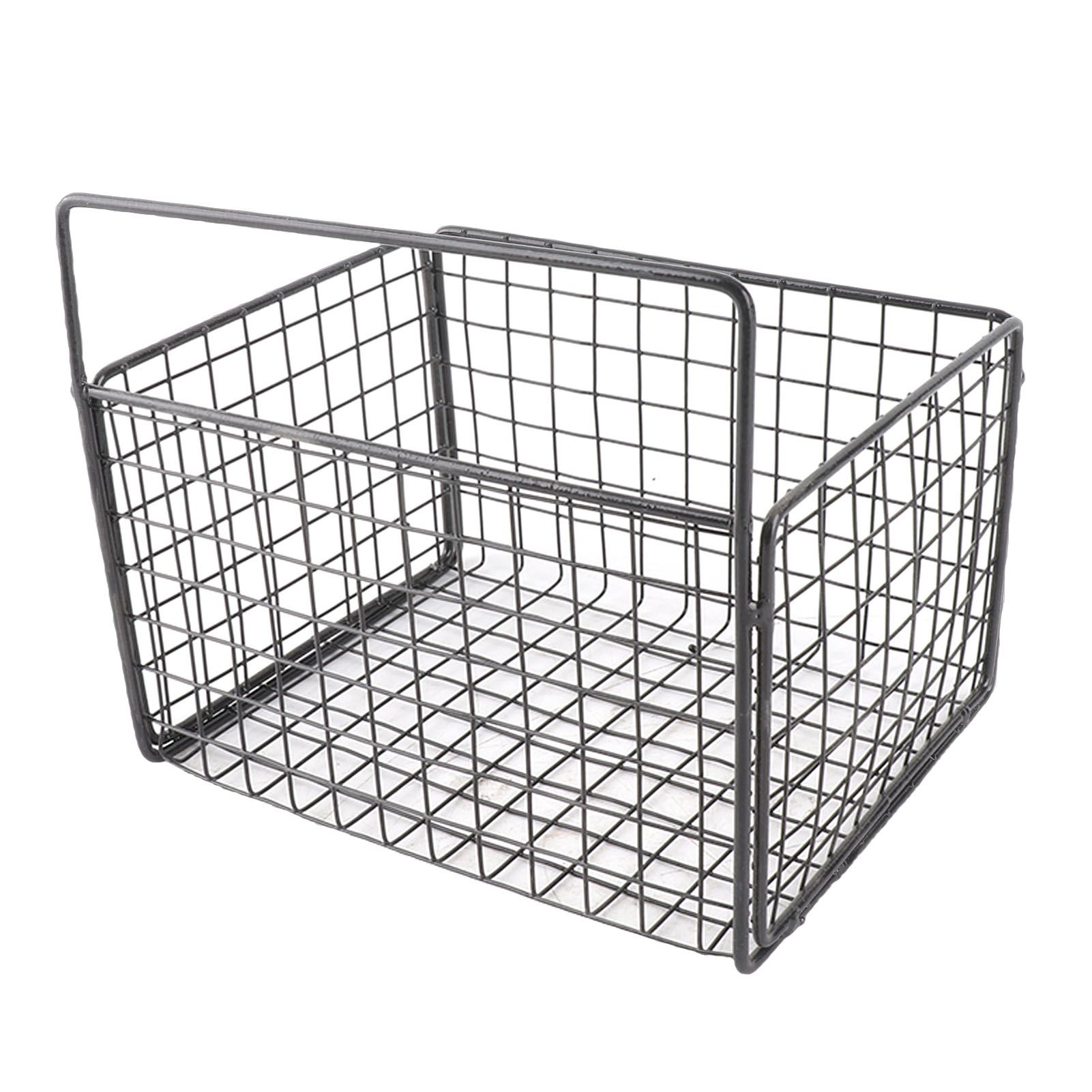 Kitchen Wall Basket Single Metal Large Capacity Space Saving Wall Mounted view 3