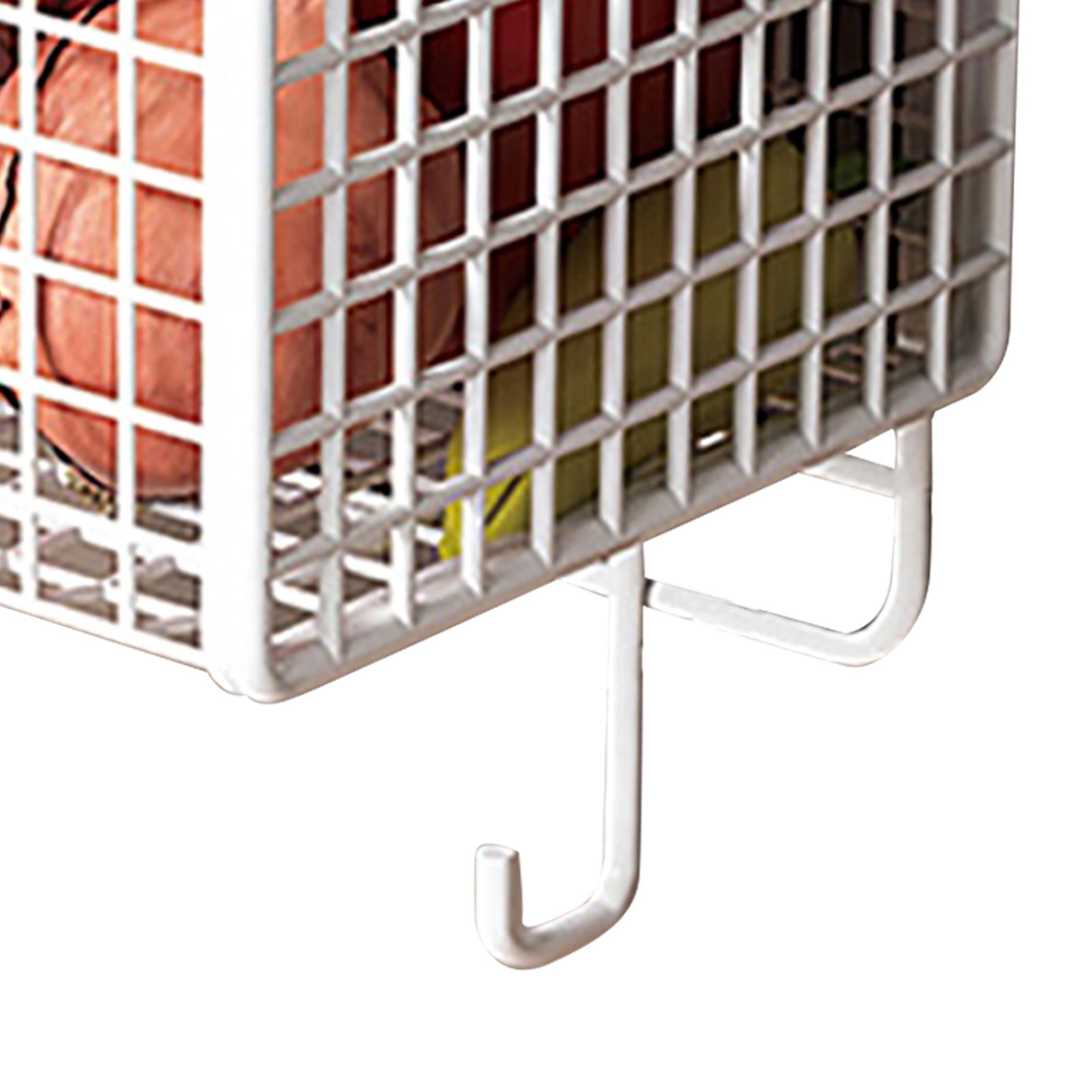 Kitchen Wall Basket Single Metal Large Capacity Space Saving Wall Mounted view 7