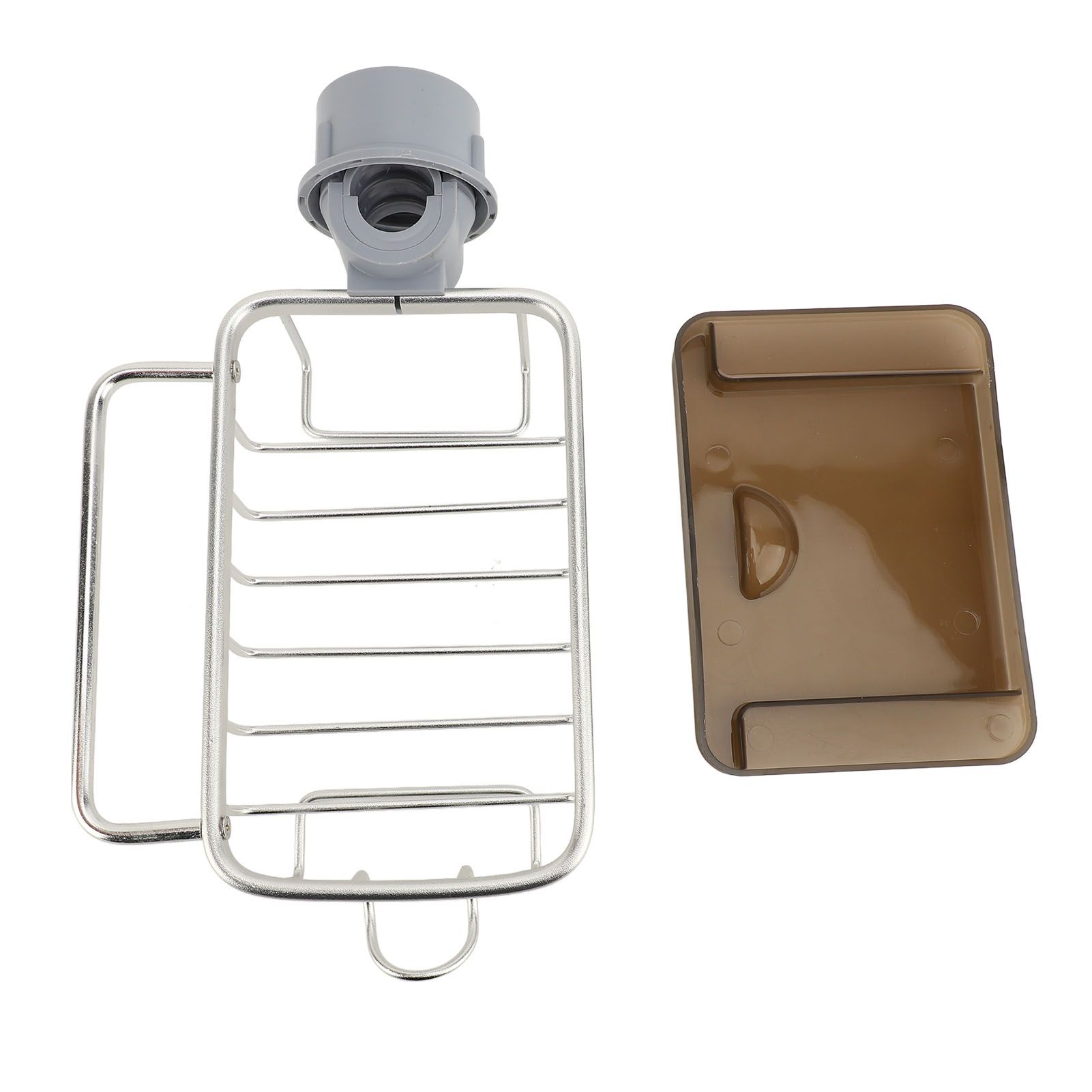 Faucet Sponge Holder Multifunctional Kitchen Sink Caddy Organizer Over Faucet view 3
