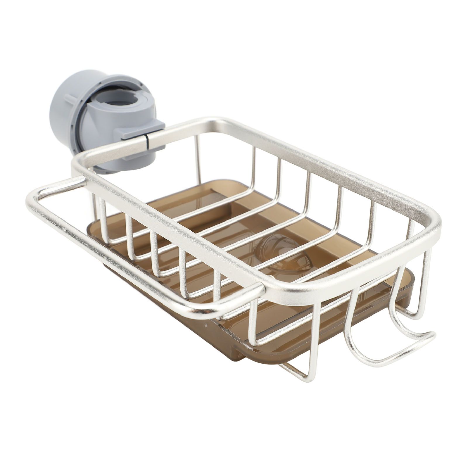 Faucet Sponge Holder Multifunctional Kitchen Sink Caddy Organizer Over Faucet view 4