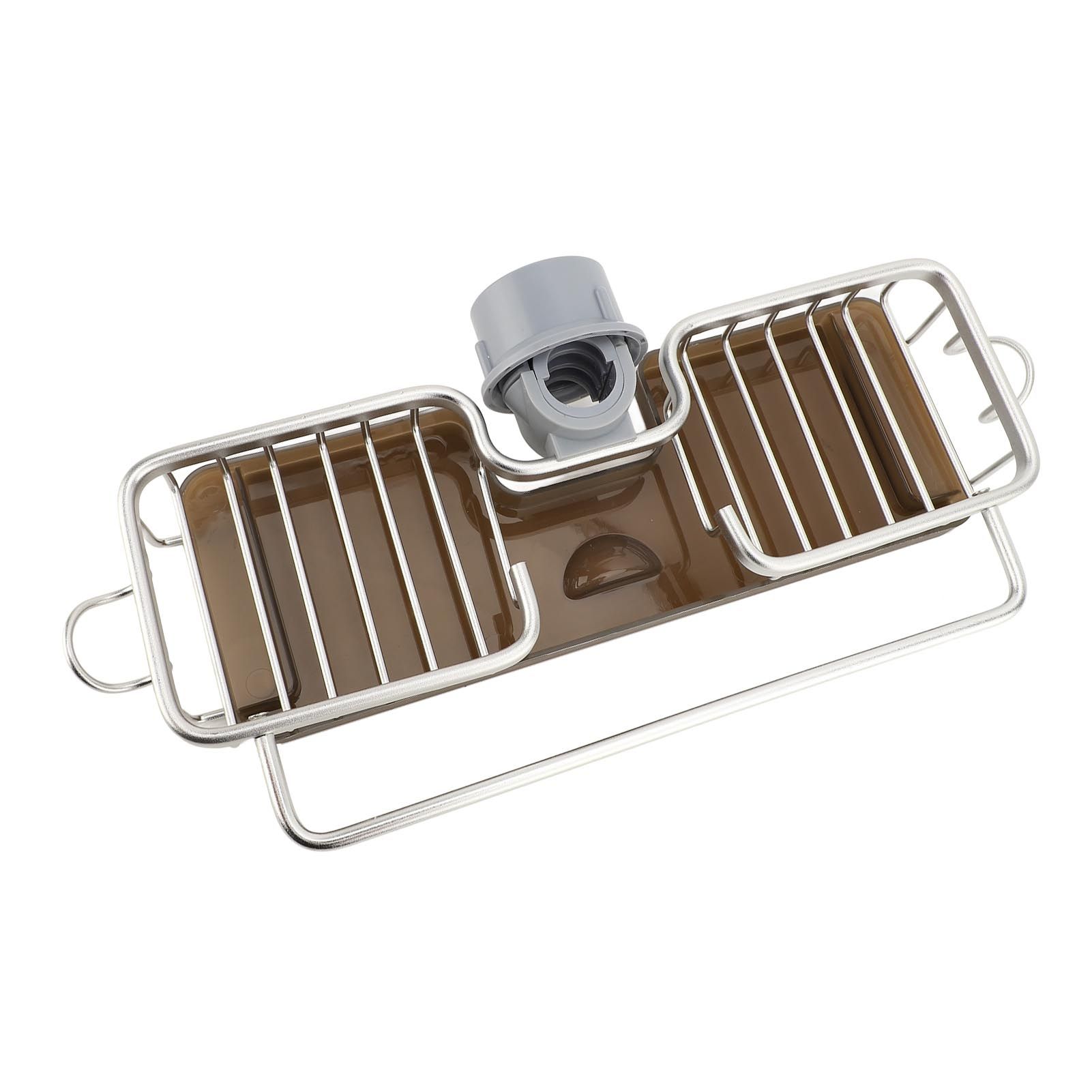 Kitchen Sink Faucet Organizer Space Aluminium Plastic Multifunctional Space
