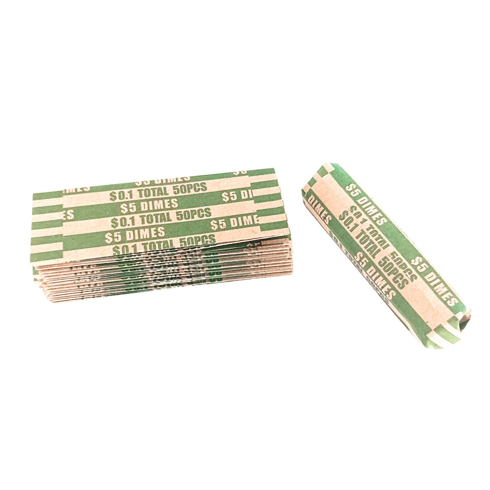 300pcs Coin Wrapper Anti Breakage Preformed Coin Paper Tube for Manual Filling view 4