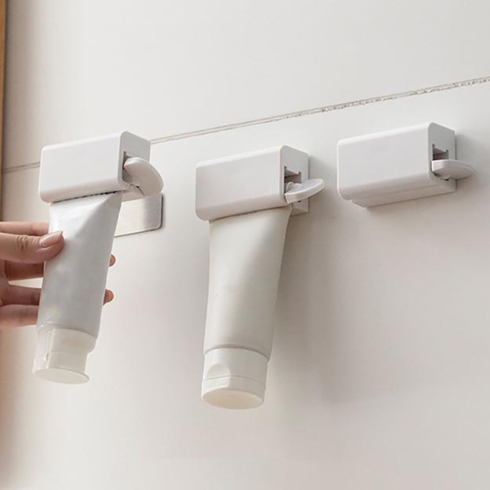 Toothpaste Squeezer Waterproof Magnetic Wall Mounted Manual Rolling Tube view 9