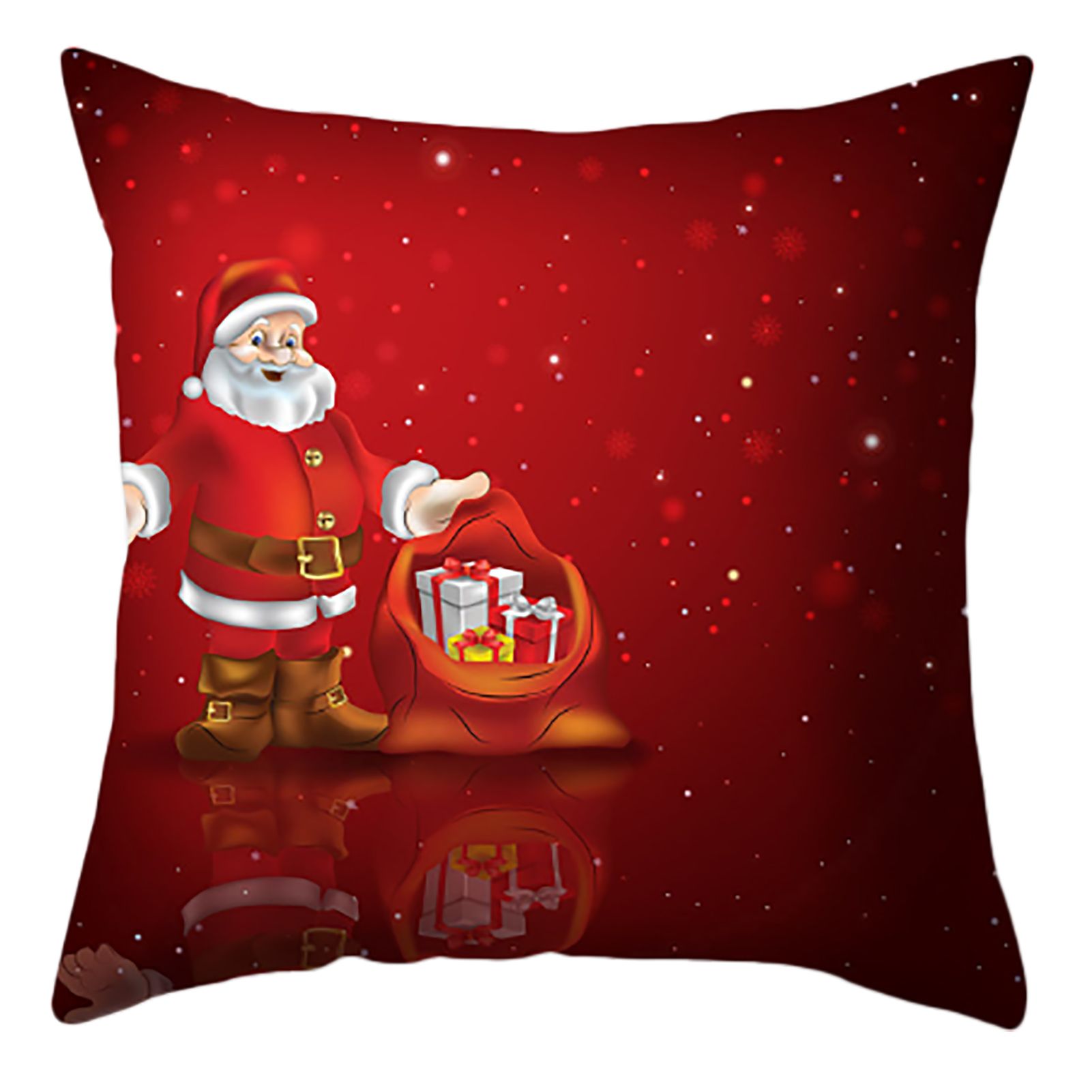 4pcs Christmas Pillow Covers Cushion Covers Decoration Holiday Decor Throw view 2