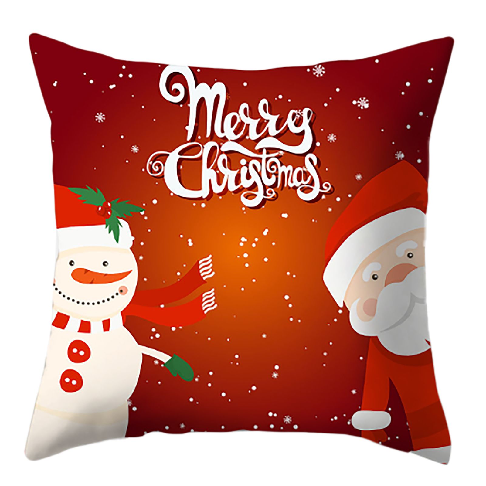 4pcs Christmas Pillow Covers Cushion Covers Decoration Holiday Decor Throw view 5