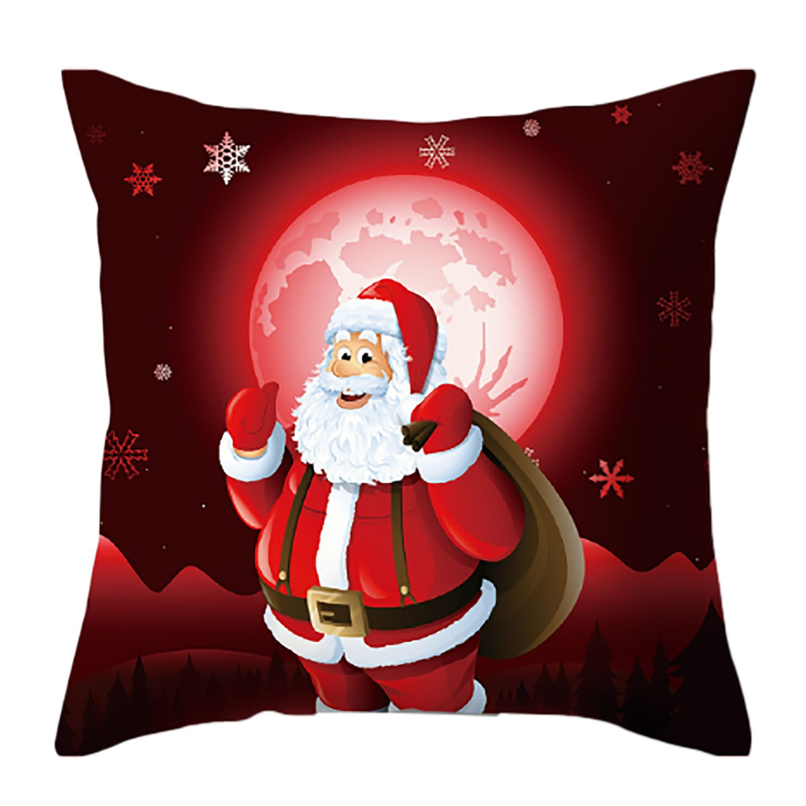 4pcs Christmas Pillow Covers Cushion Covers Decoration Holiday Decor Throw view 7