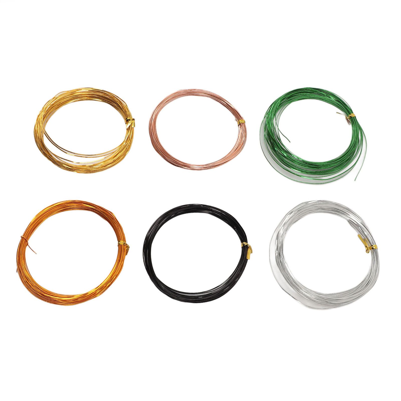 6 Rolls Aluminum Craft Flat Wire 32.8ft Bendable 0.5mm 0.1mm Thick Sculpturing view 3