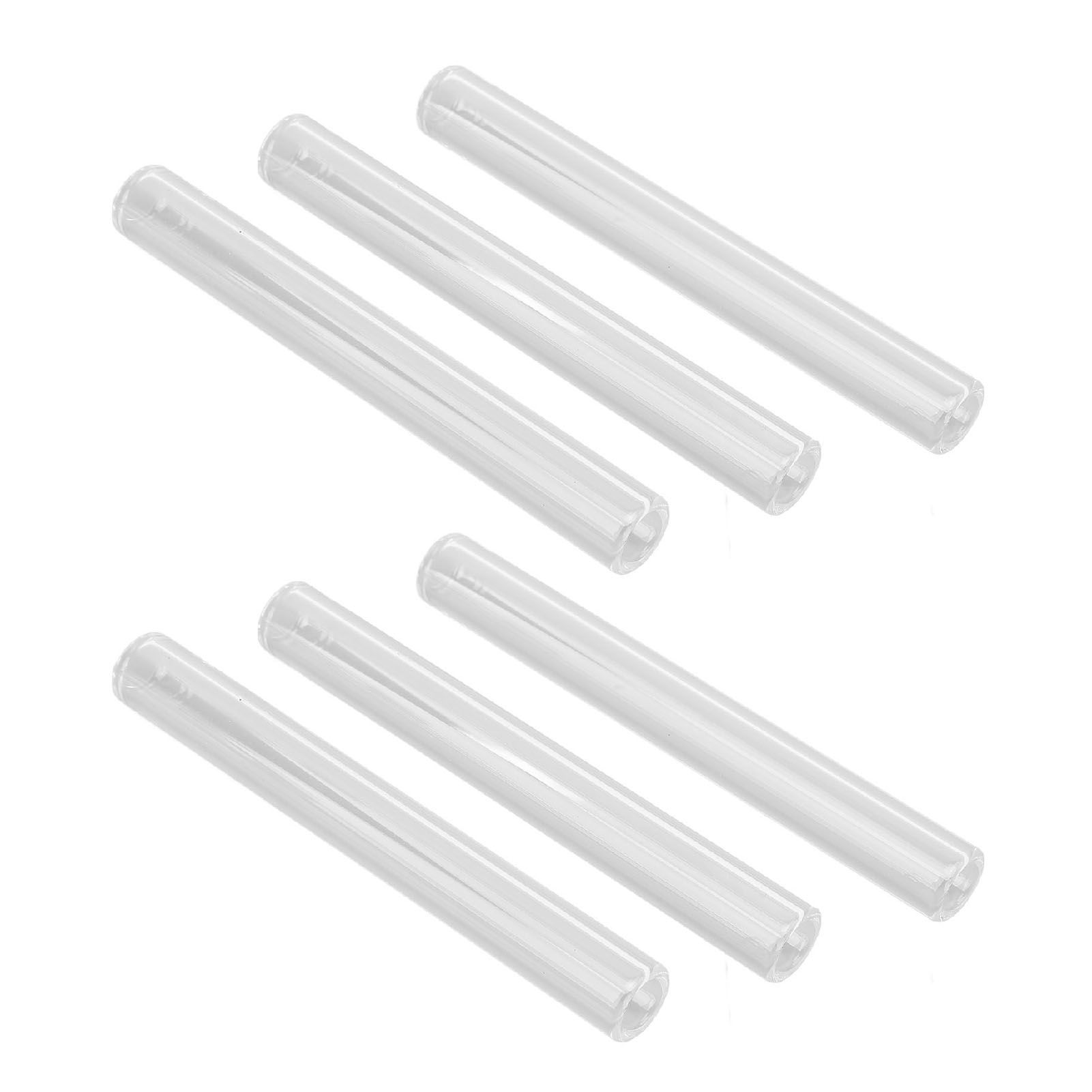 6pcs Clear Borosilicate Glass Tube 8mm ID 12mm OD 2mm Thick Glass Blowing