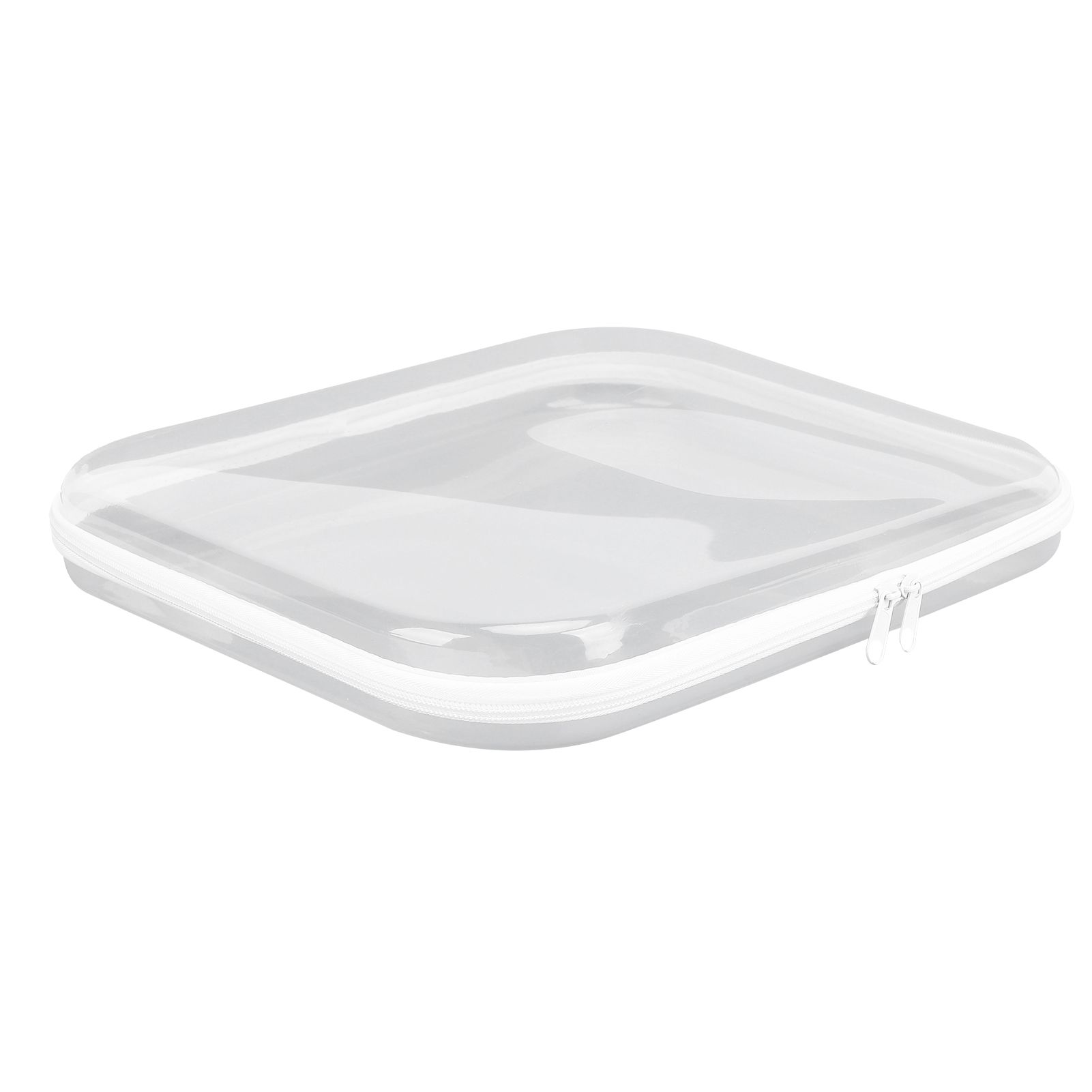 Zippered Hard Pouch PVC Clear Hard Shell Zipper Case Travel Bag for Building view 2
