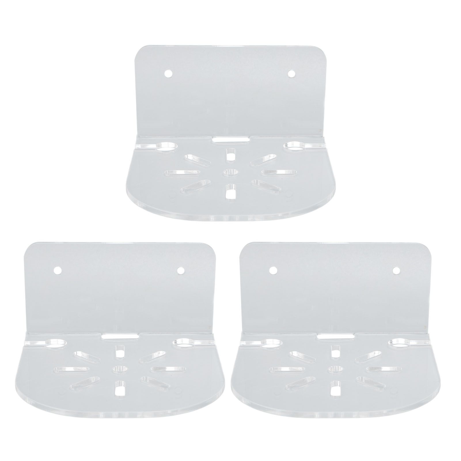 Acrylic Small Floating Shelf Transparent Wall Mounted Holder for Security