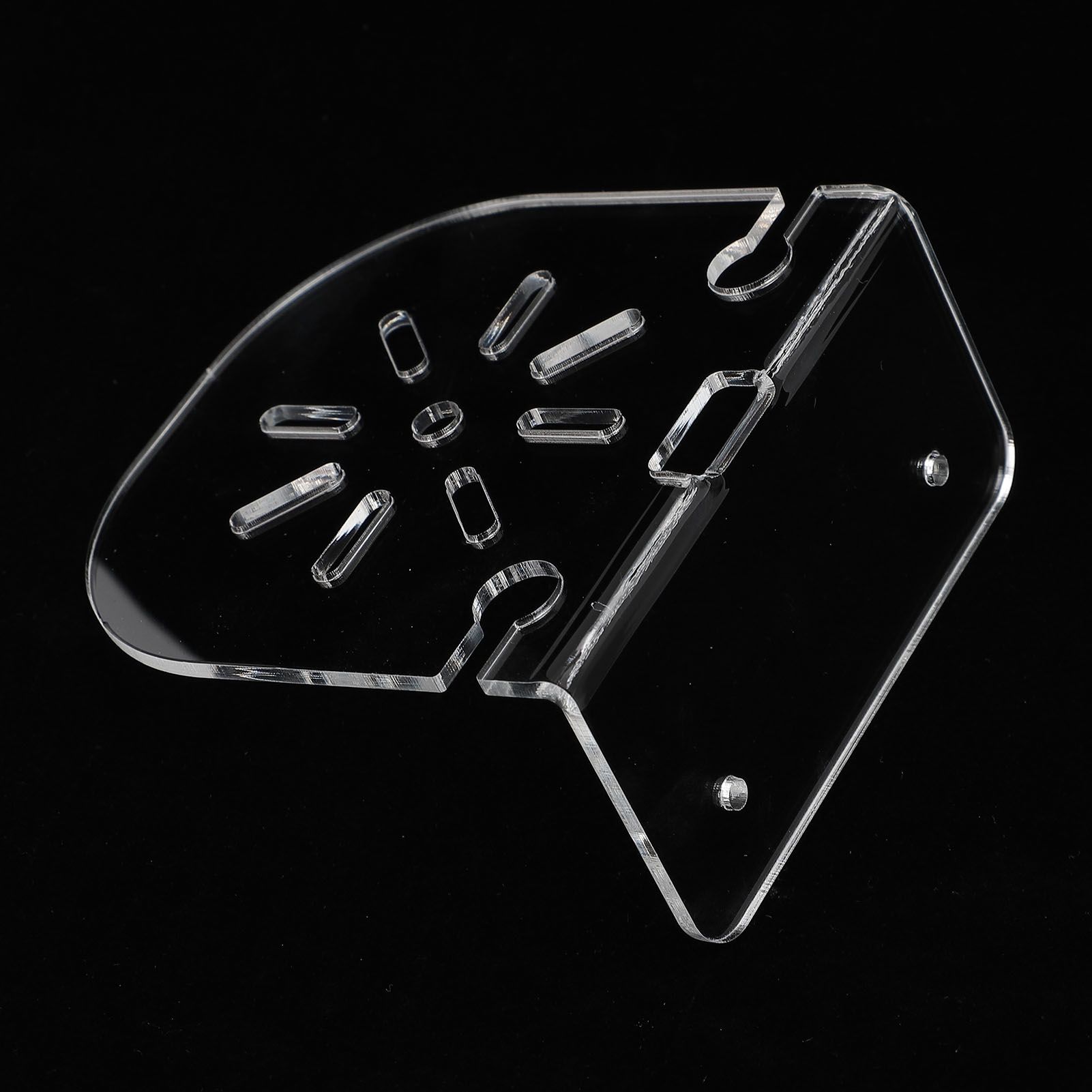 Acrylic Small Floating Shelf Transparent Wall Mounted Holder for Security view 5